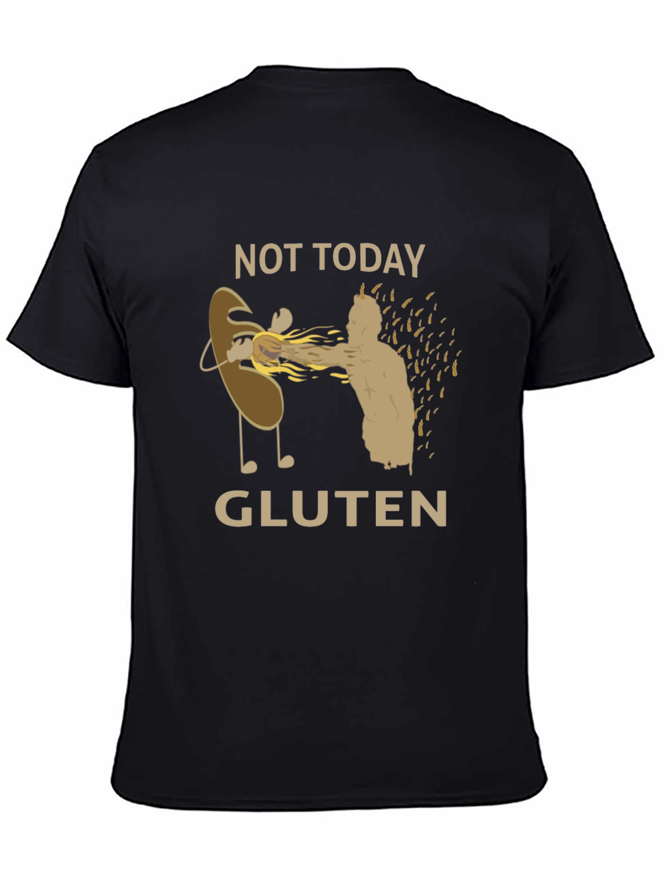 Not Today Gluten Black T-Shirt