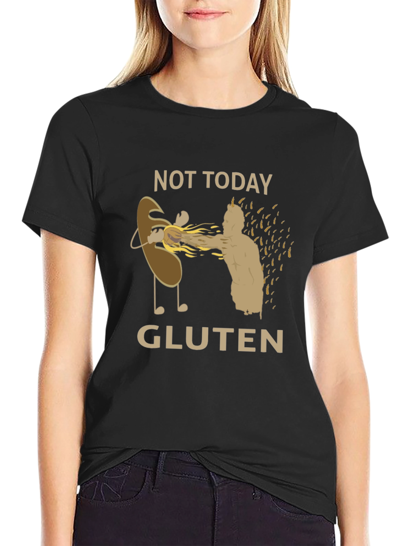 Not Today Gluten Black T-Shirt