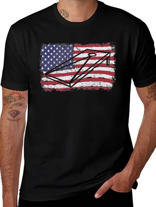 American Flag Cornhole T-Shirt
