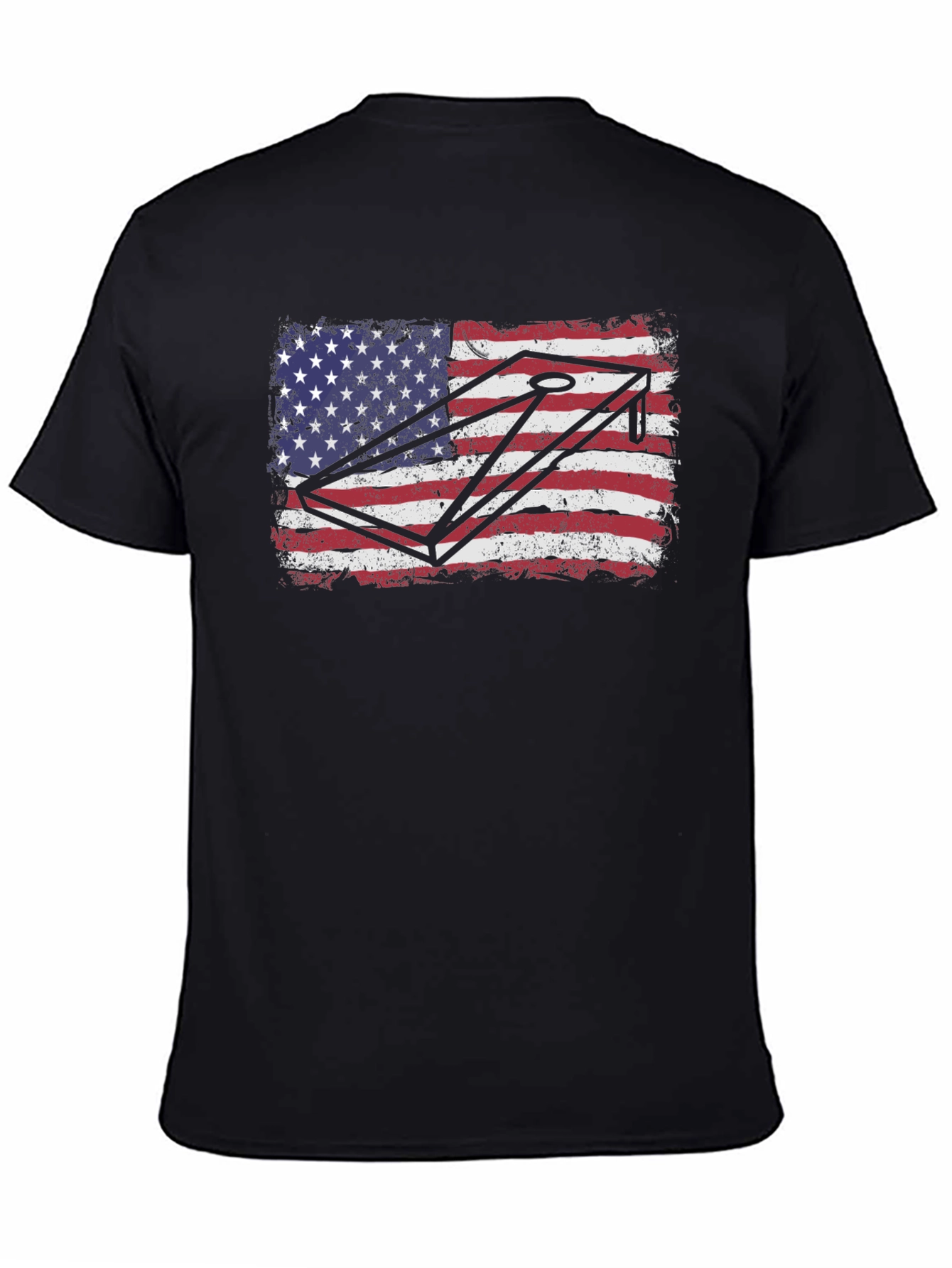 American Flag Cornhole T-Shirt