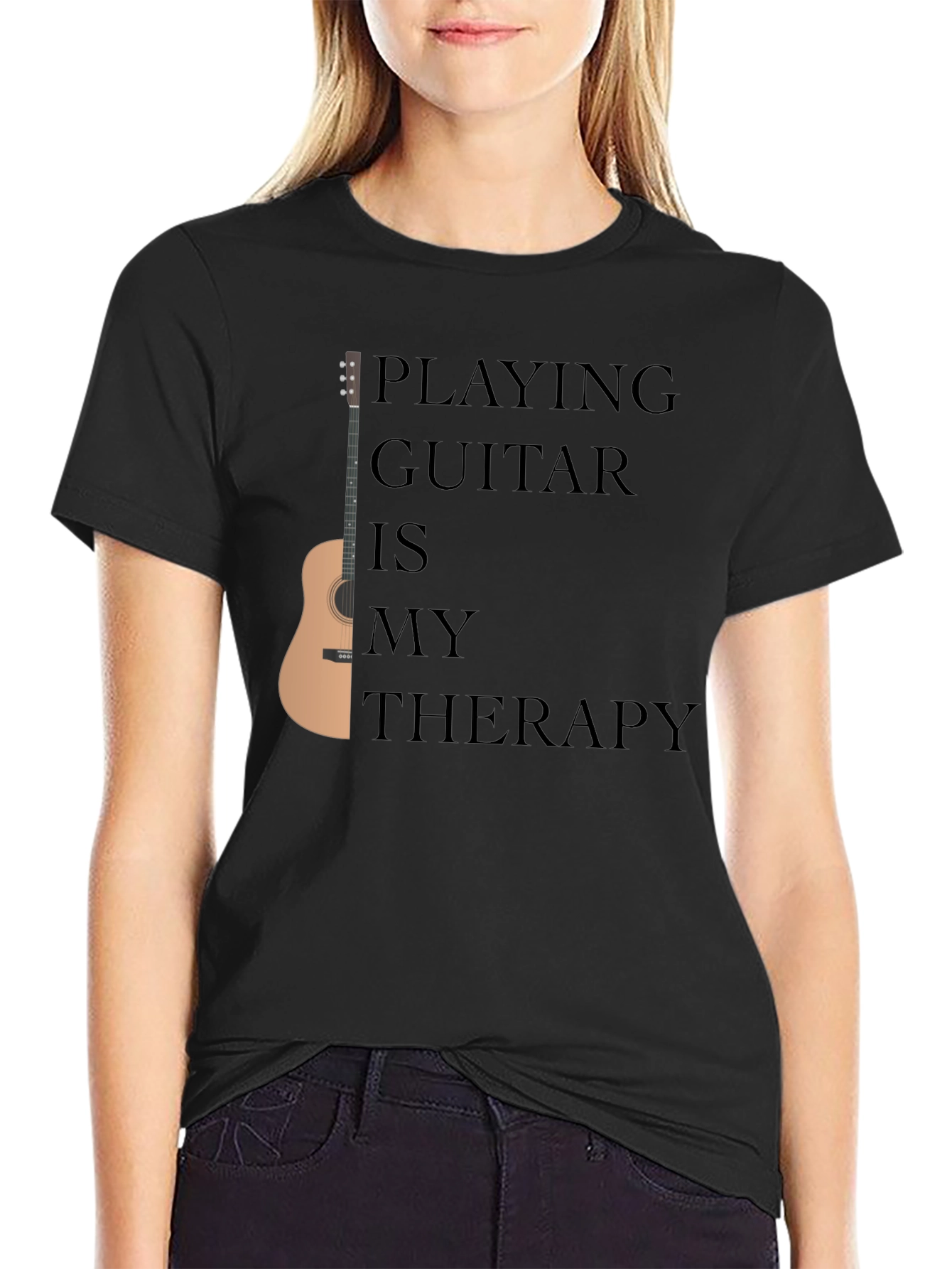 Guitar Therapy Black T-Shirt