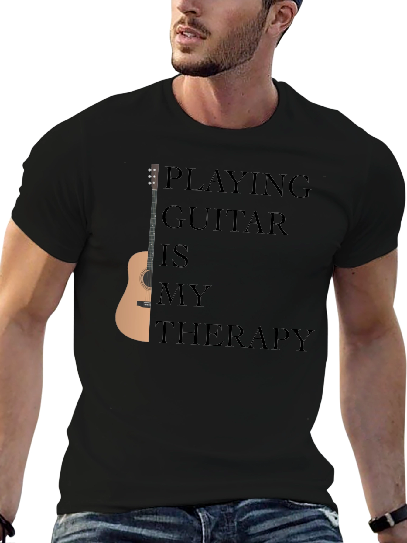 Guitar Therapy Black T-Shirt