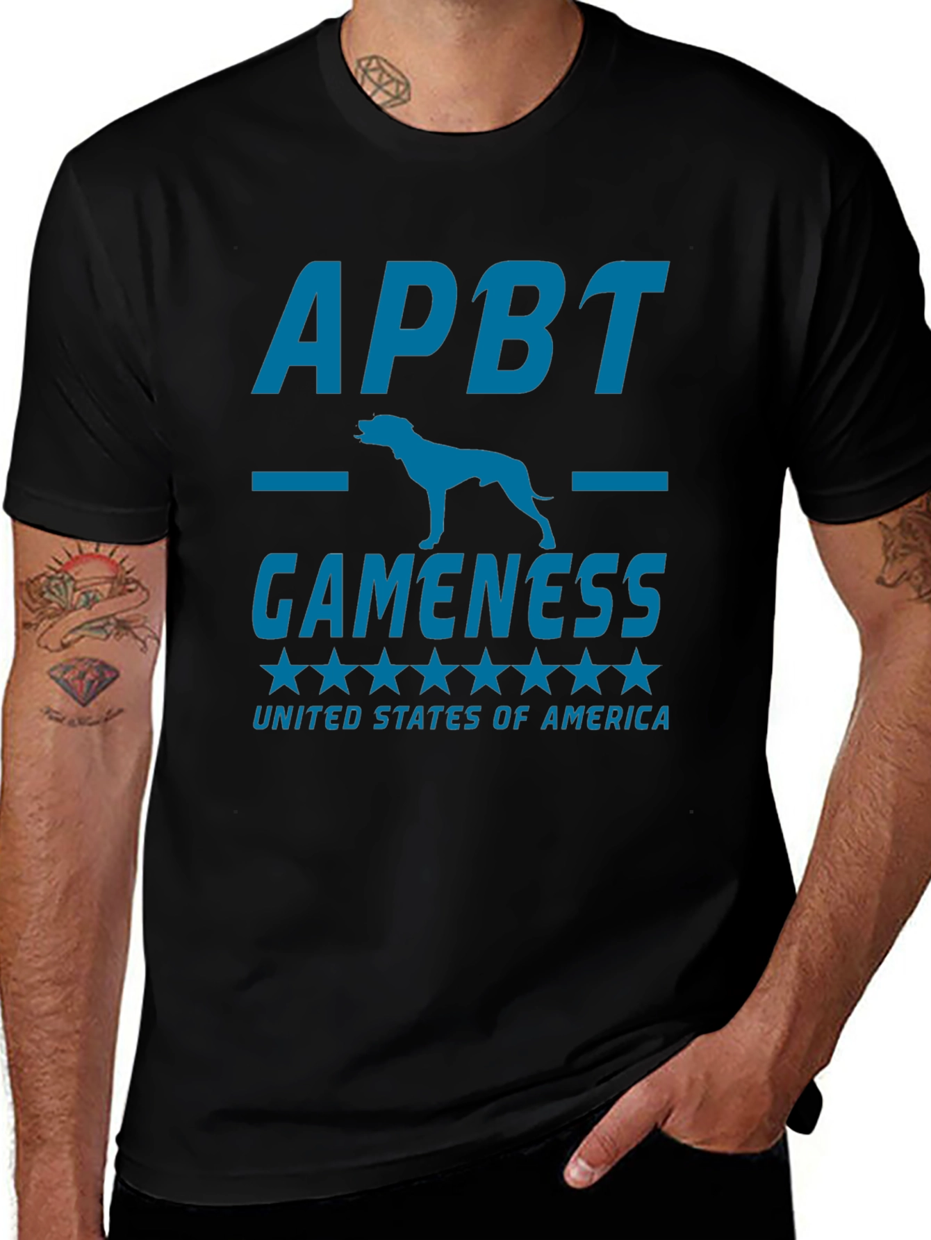 APBT Gameness T-Shirt - United States Pride