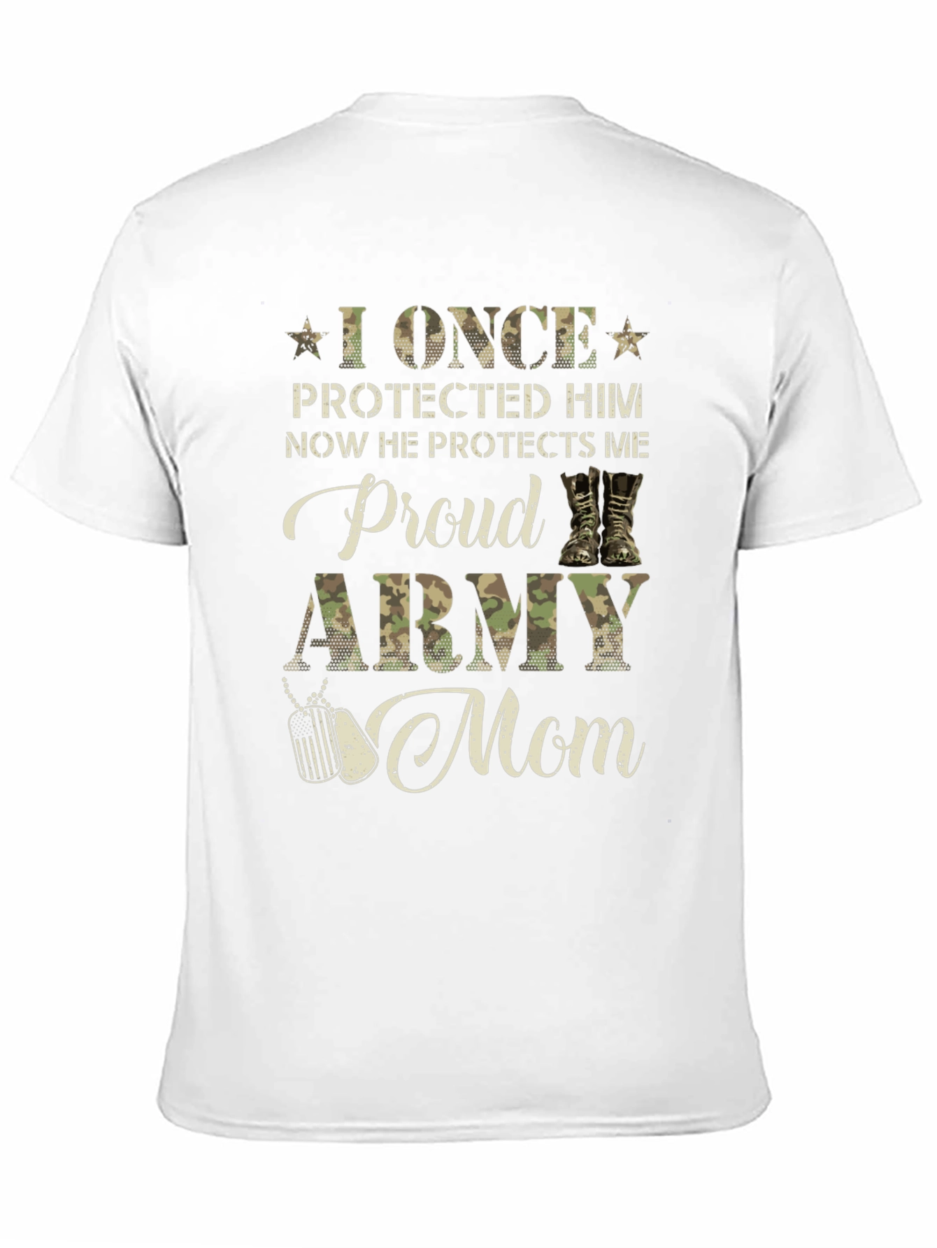 Proud Army Mom Graphic T-Shirt