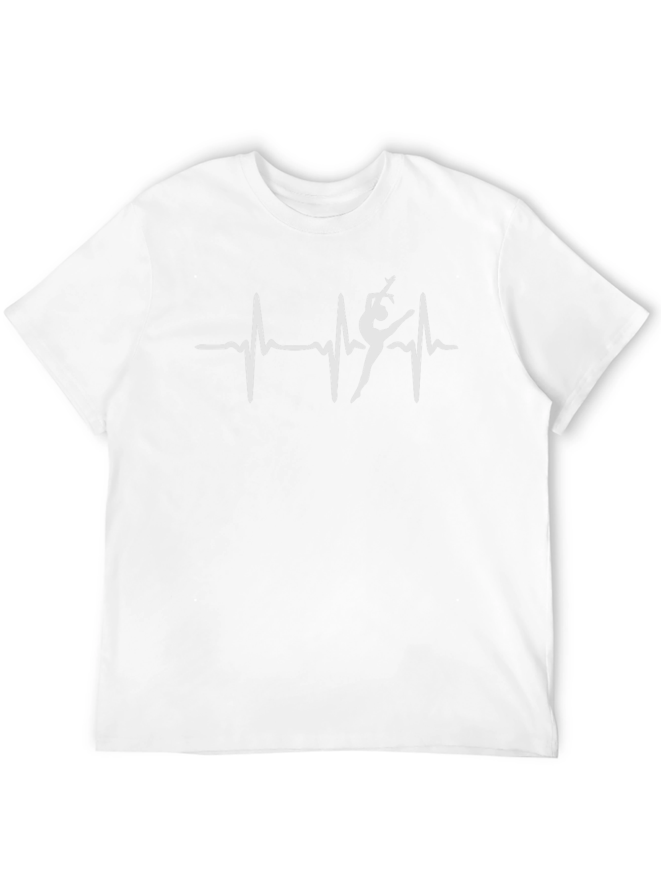 Gymnastics Heartbeat T-Shirt - Black Cotton Tee