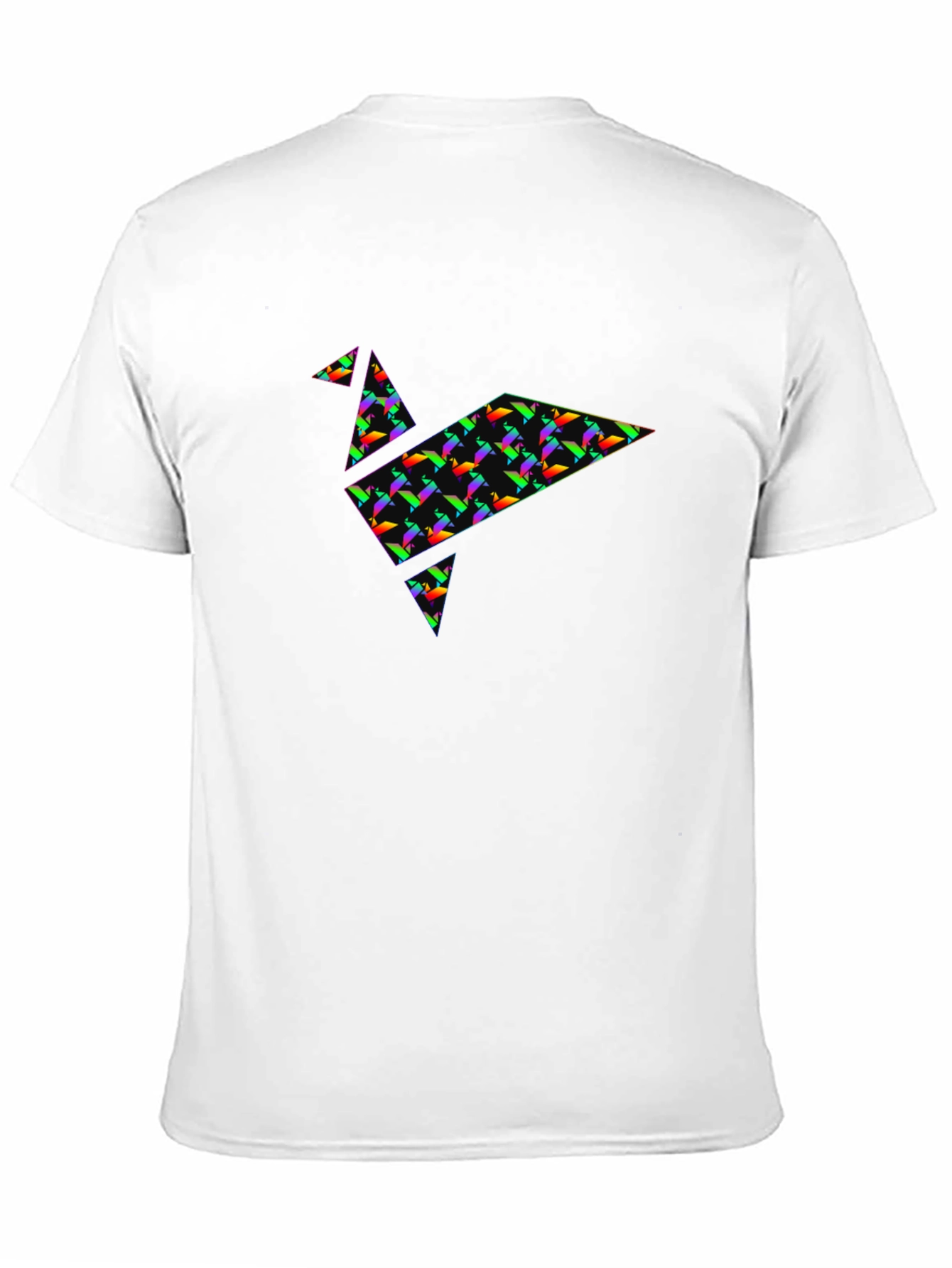 Origami Crane Graphic Tee - Stylish Black T-Shirt