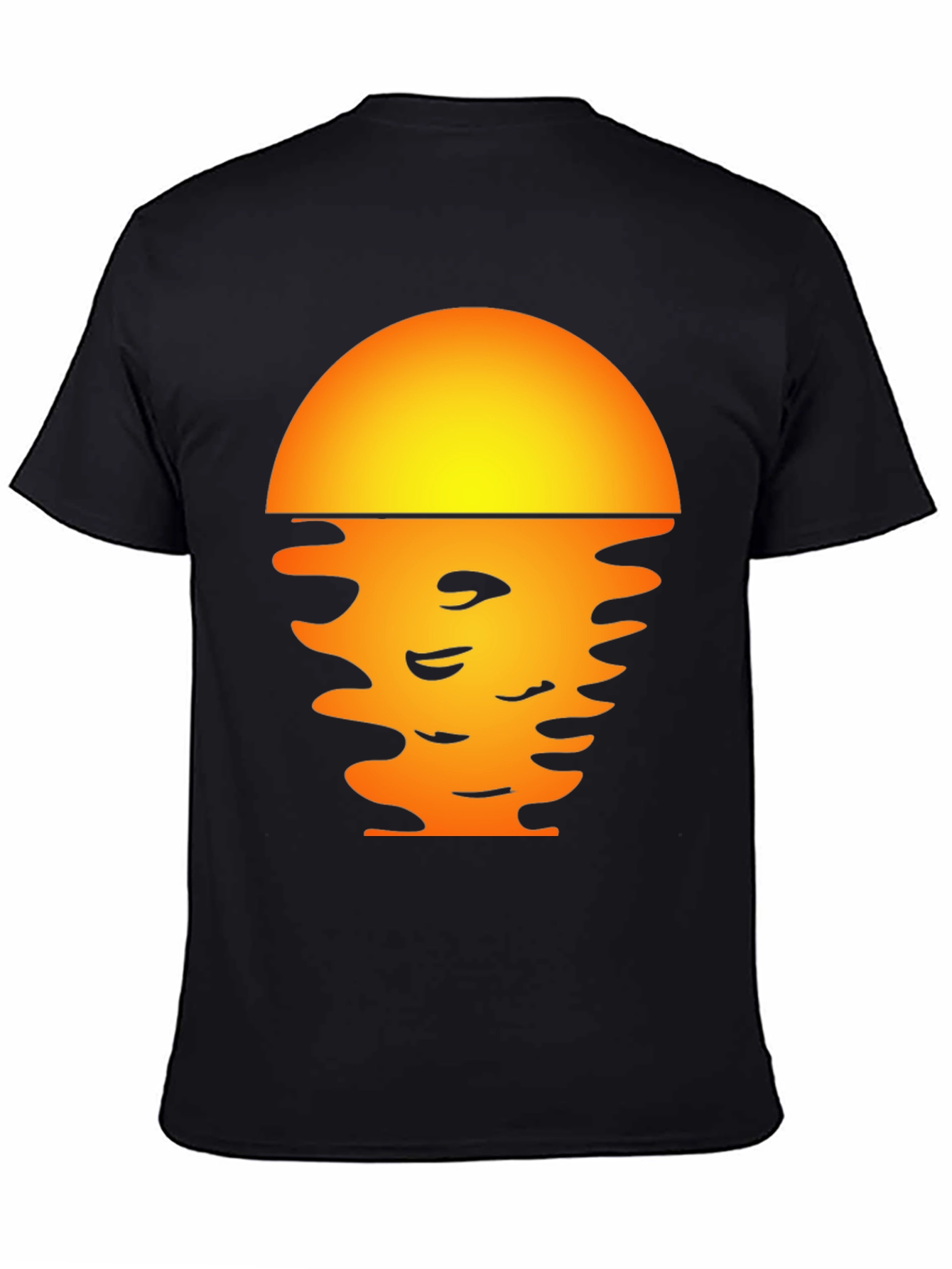 Sunset Graphic Tee - Stylish Black T-Shirt