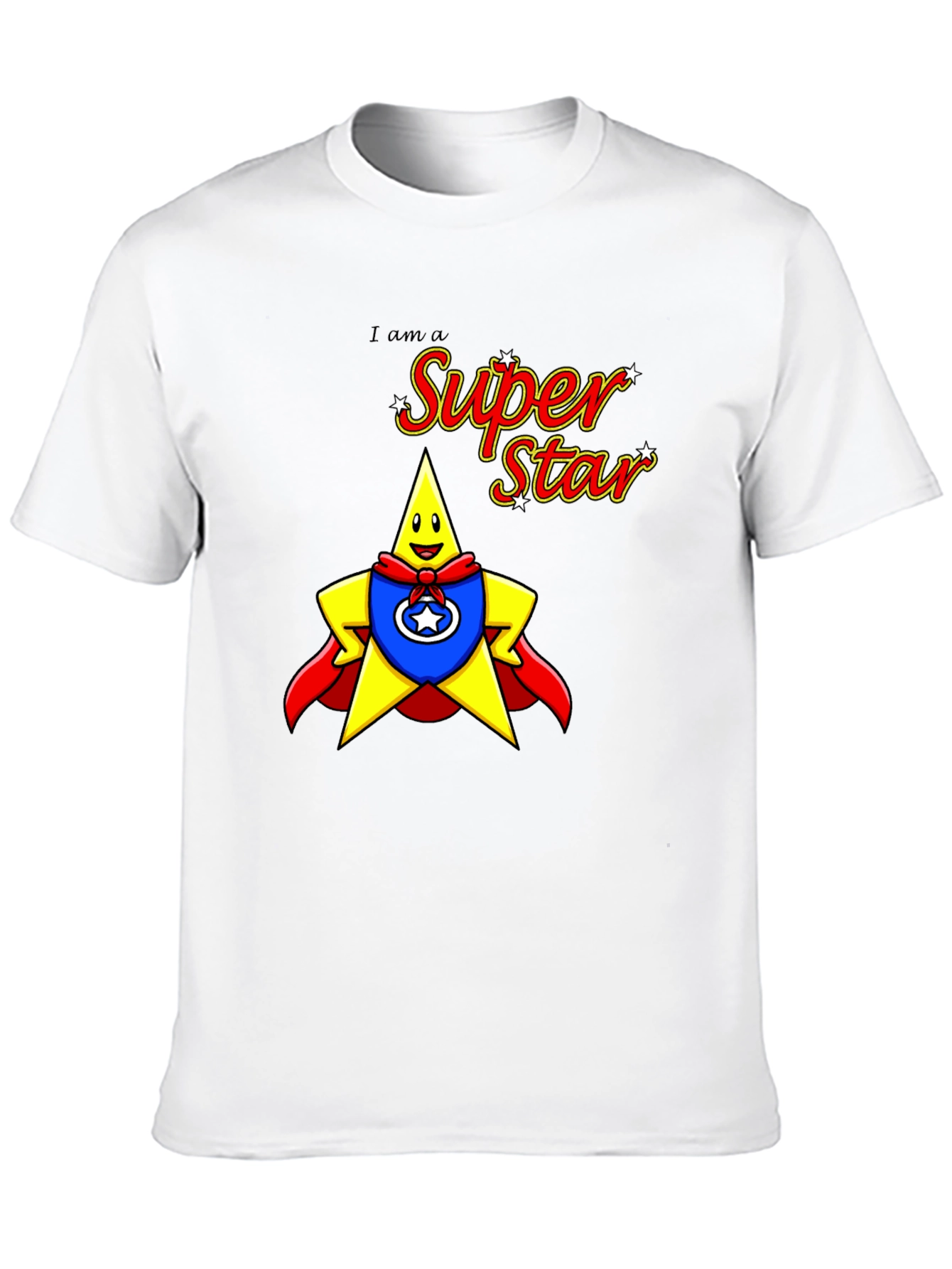 Super Star Graphic Black Tee