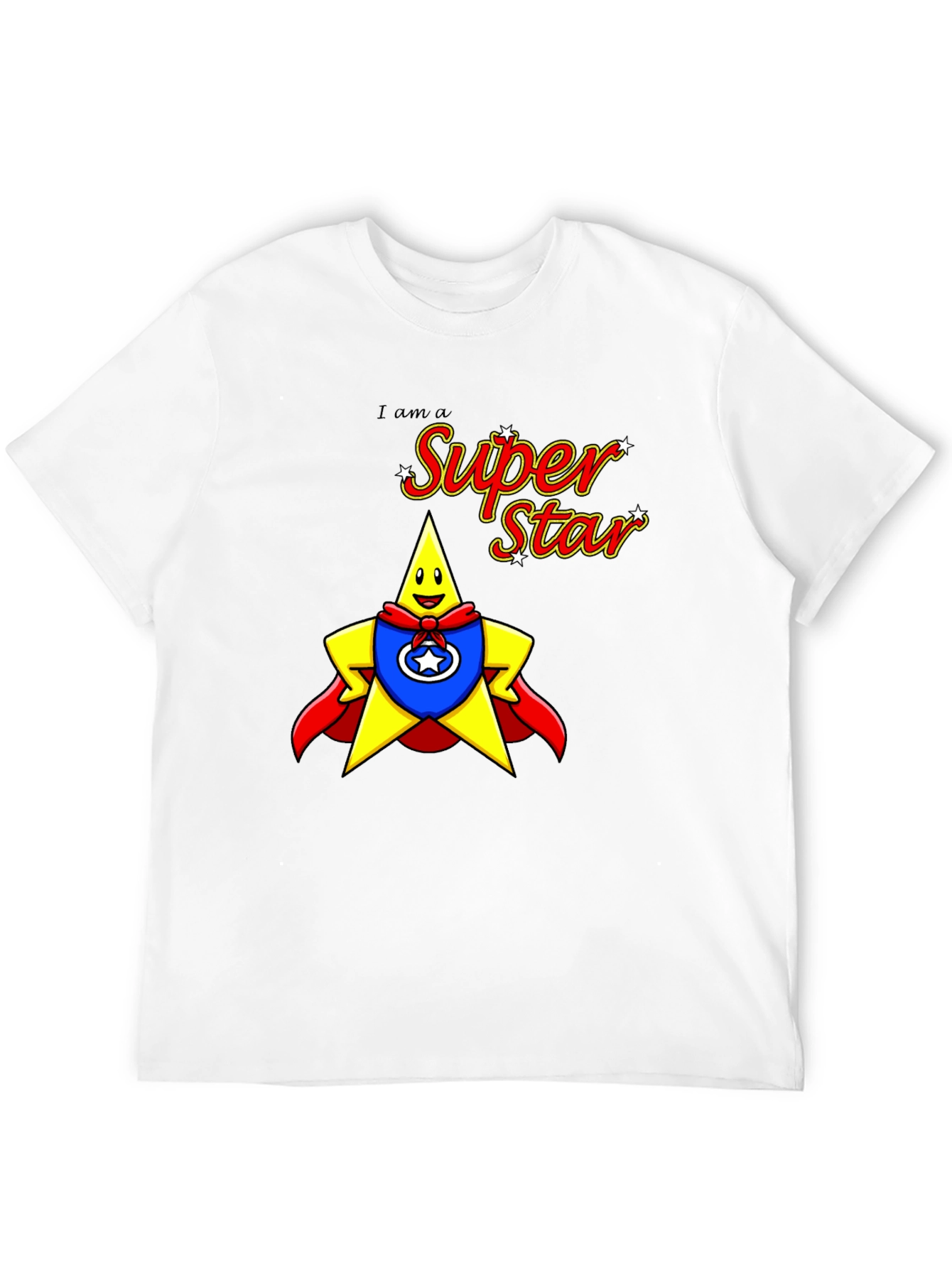 Super Star Graphic Black Tee