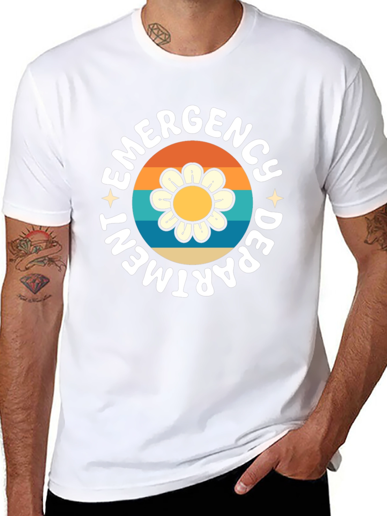 Emergency Department Flower Graphic Tee