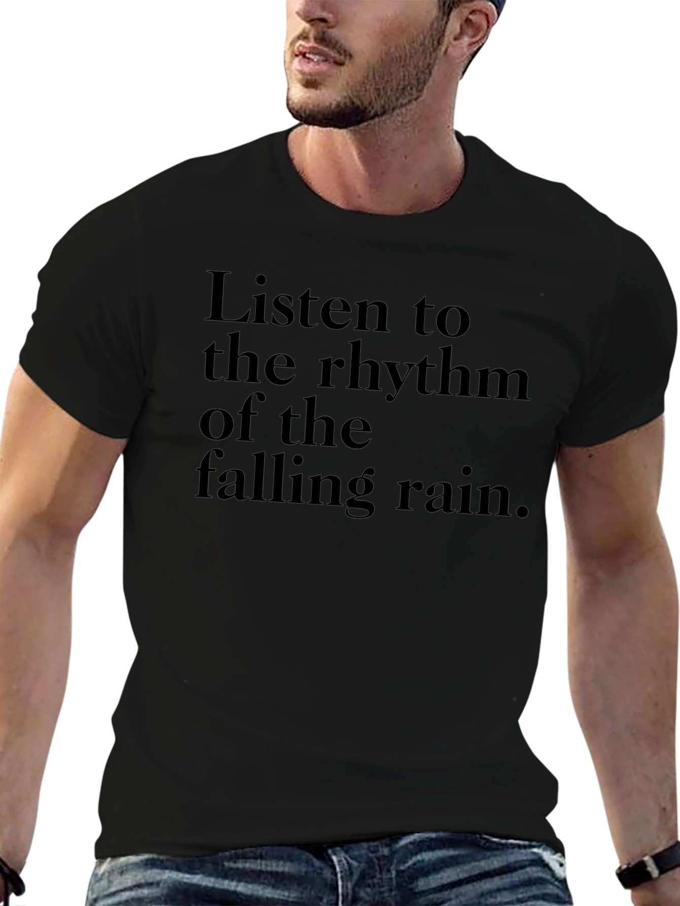 Rain Rhythm Tee - Classic Soft Cotton T-Shirt