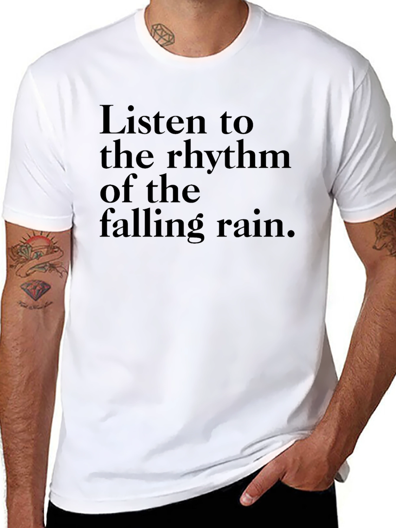 Rain Rhythm Tee - Classic Soft Cotton T-Shirt