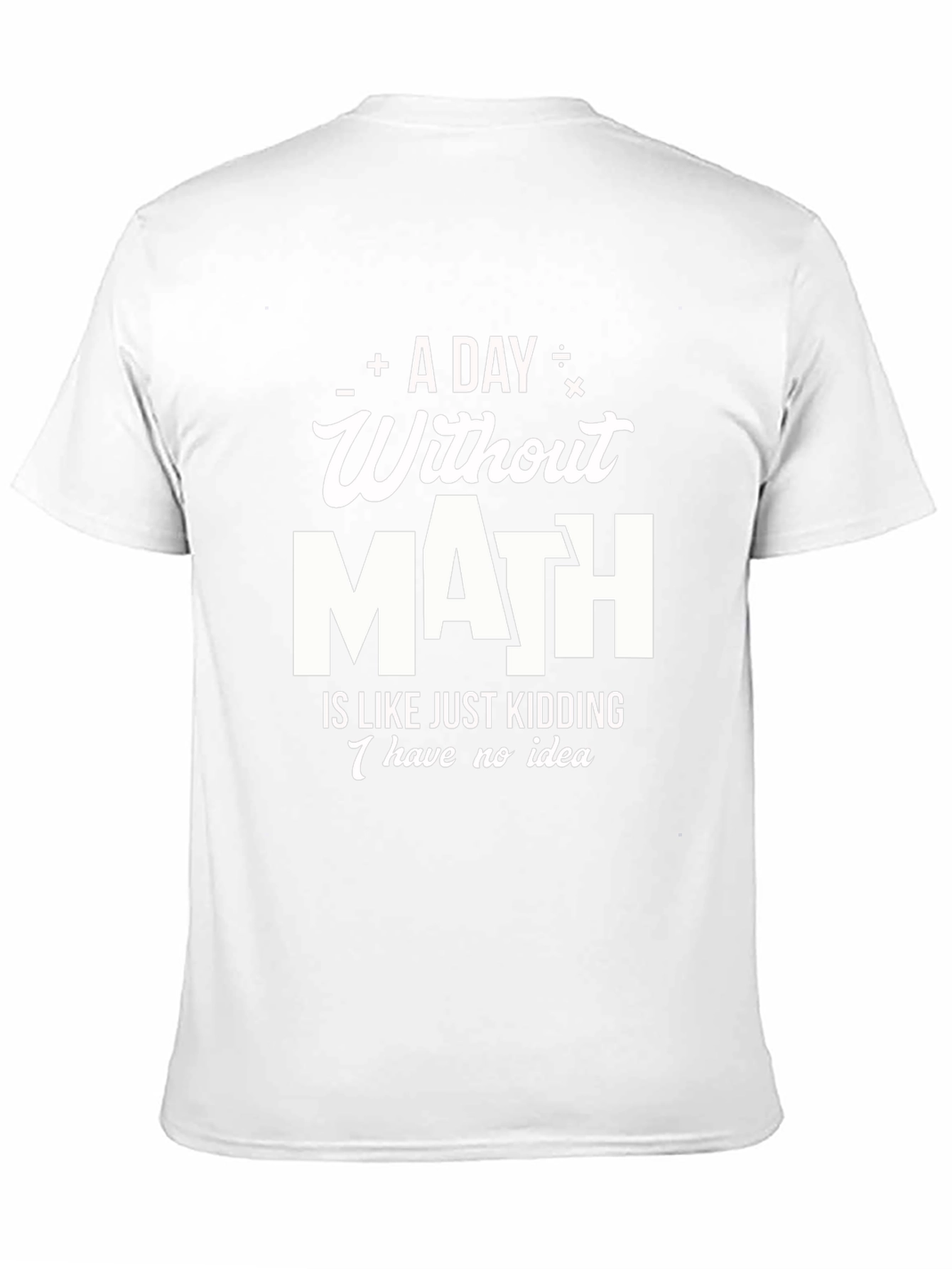 Math Humor T-Shirt: A Day Without Math
