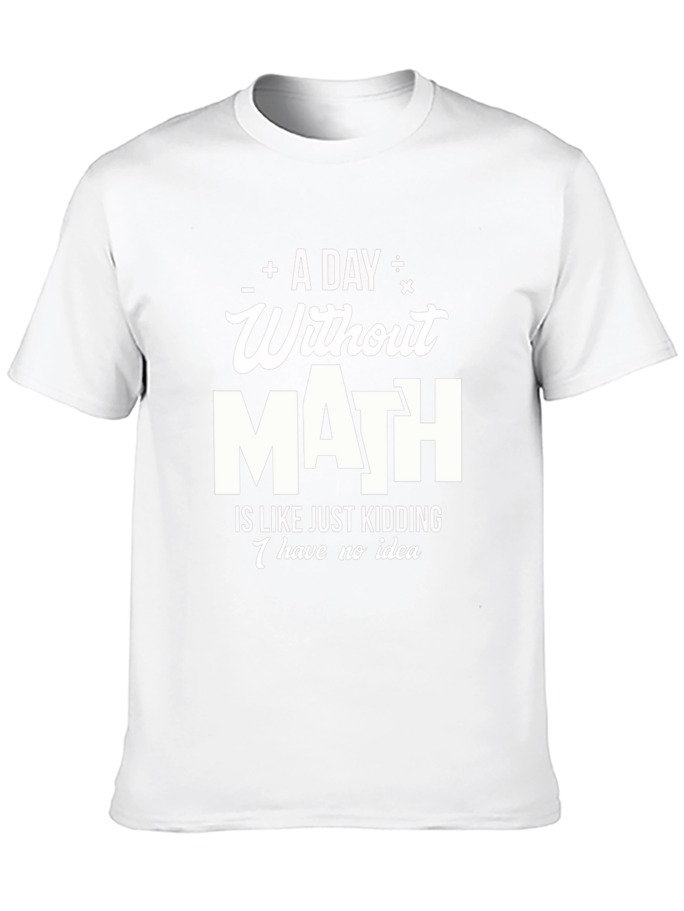 Math Humor T-Shirt: A Day Without Math