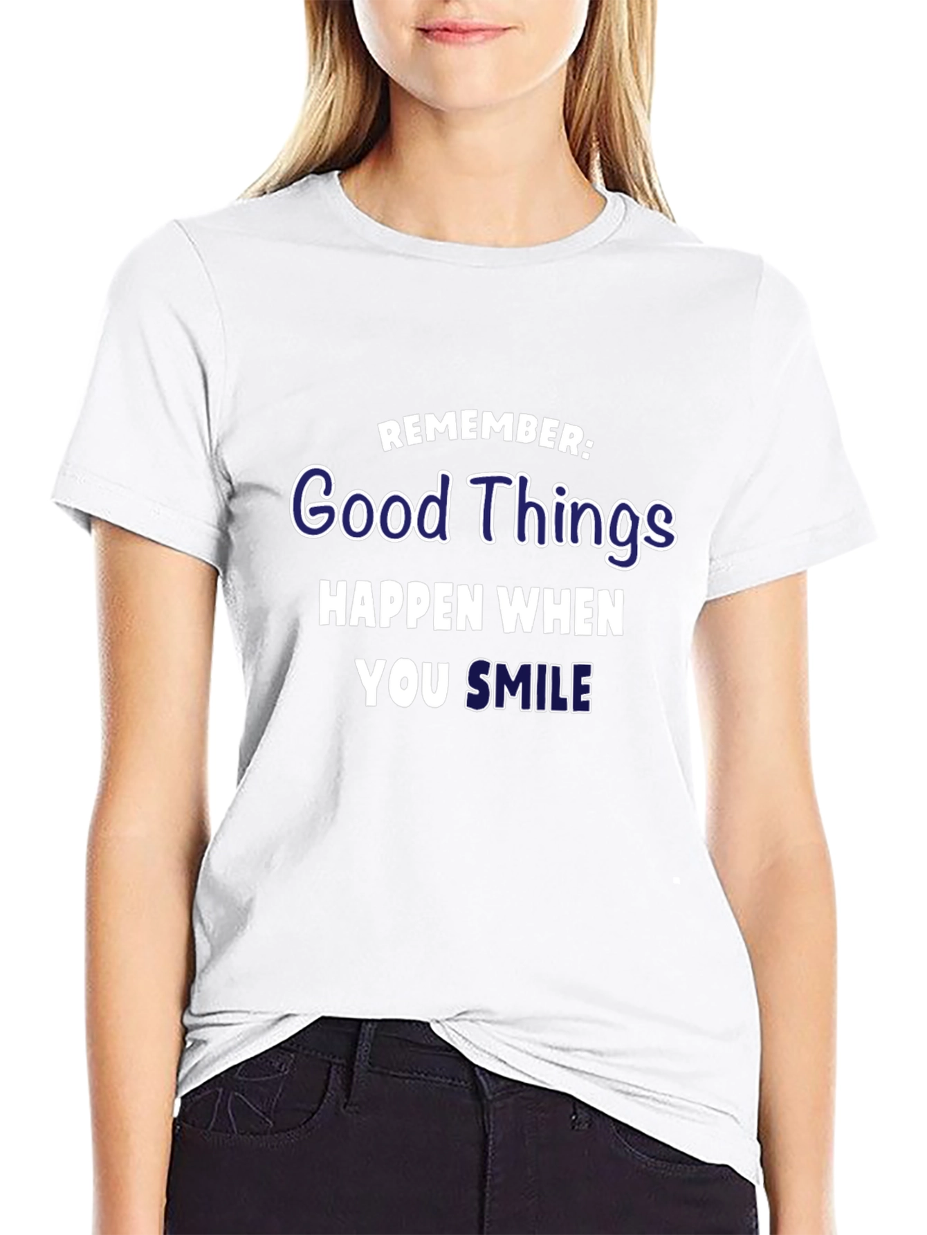 Good Things Happen When You Smile Graphic T-Shirt