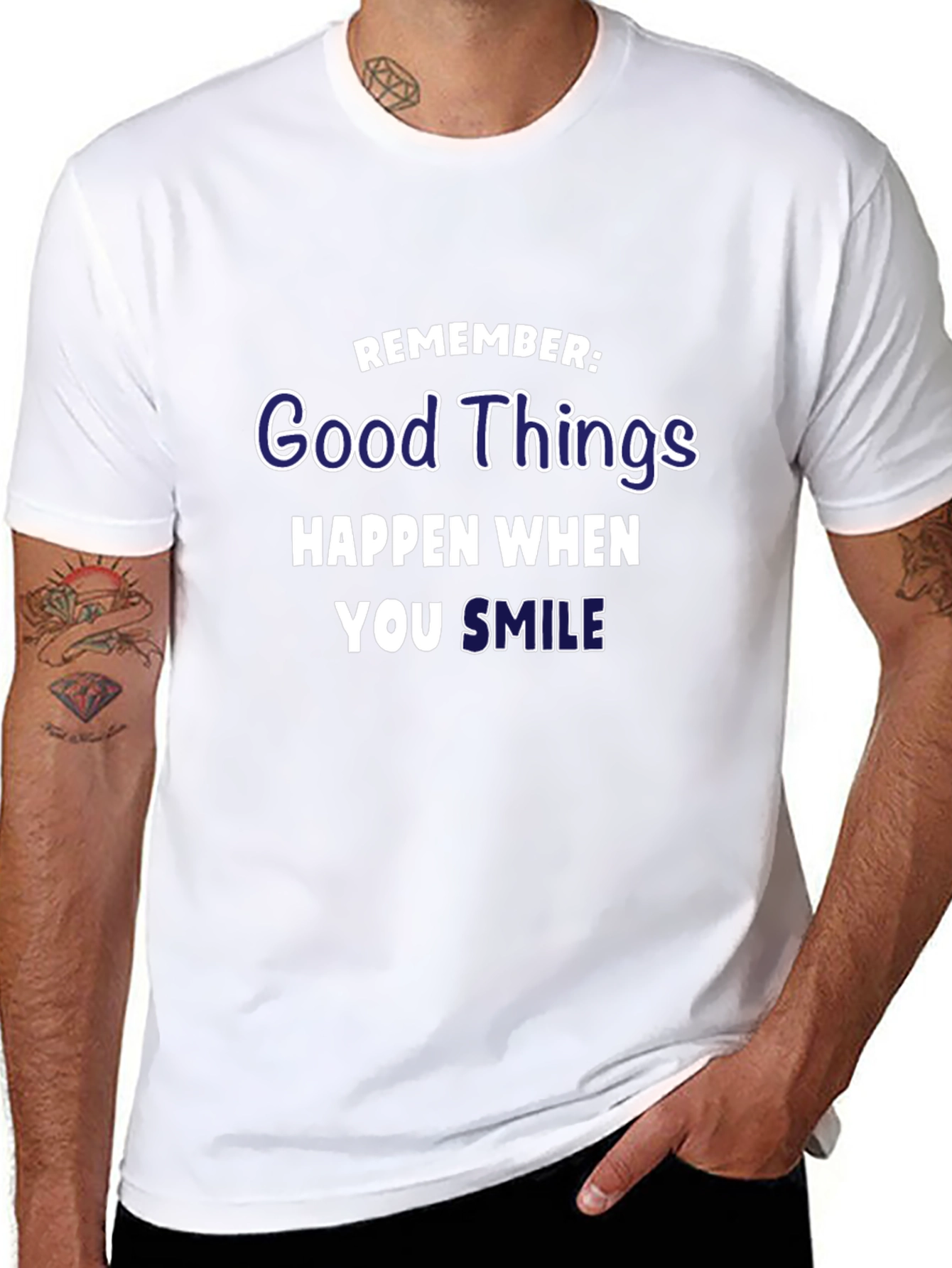 Good Things Happen When You Smile Graphic T-Shirt