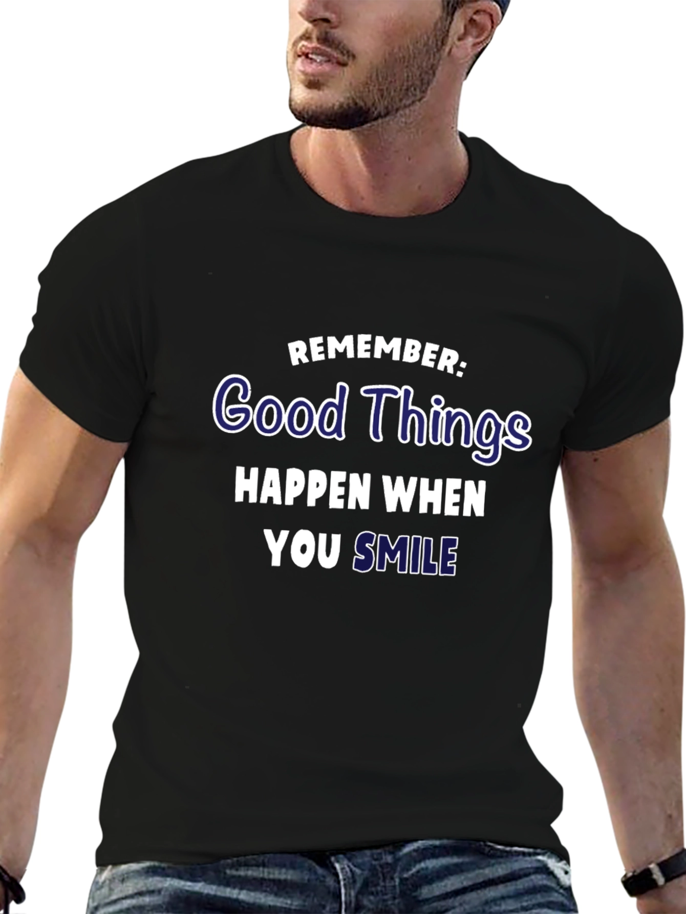 Good Things Happen When You Smile Graphic T-Shirt
