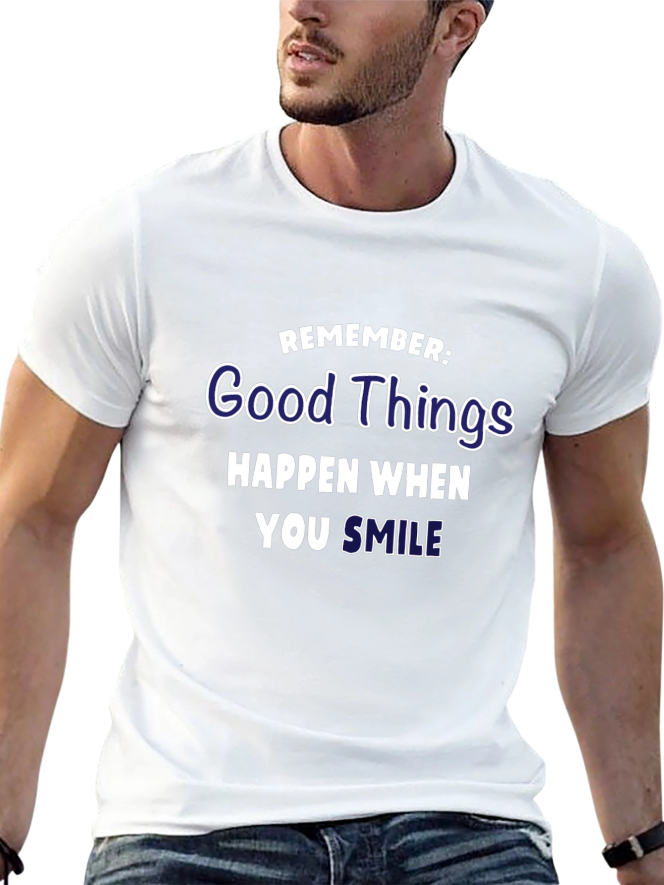 Good Things Happen When You Smile Graphic T-Shirt
