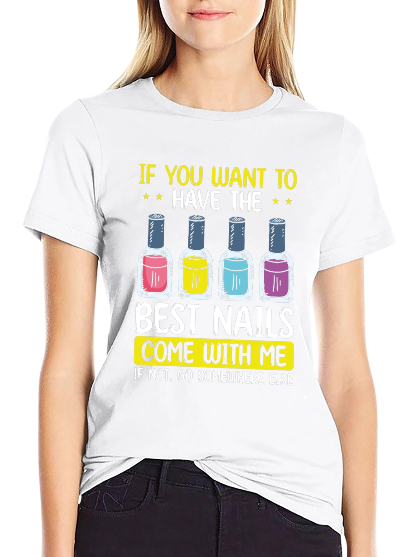 Best Nails Graphic Tee - Nail Polish Design