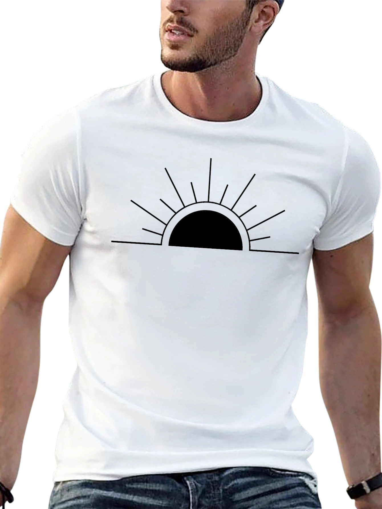 Sunrise Graphic Tee - Minimalist Design