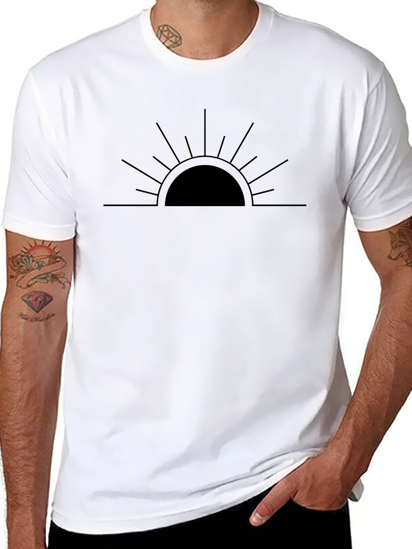 Sunrise Graphic Tee - Minimalist Design