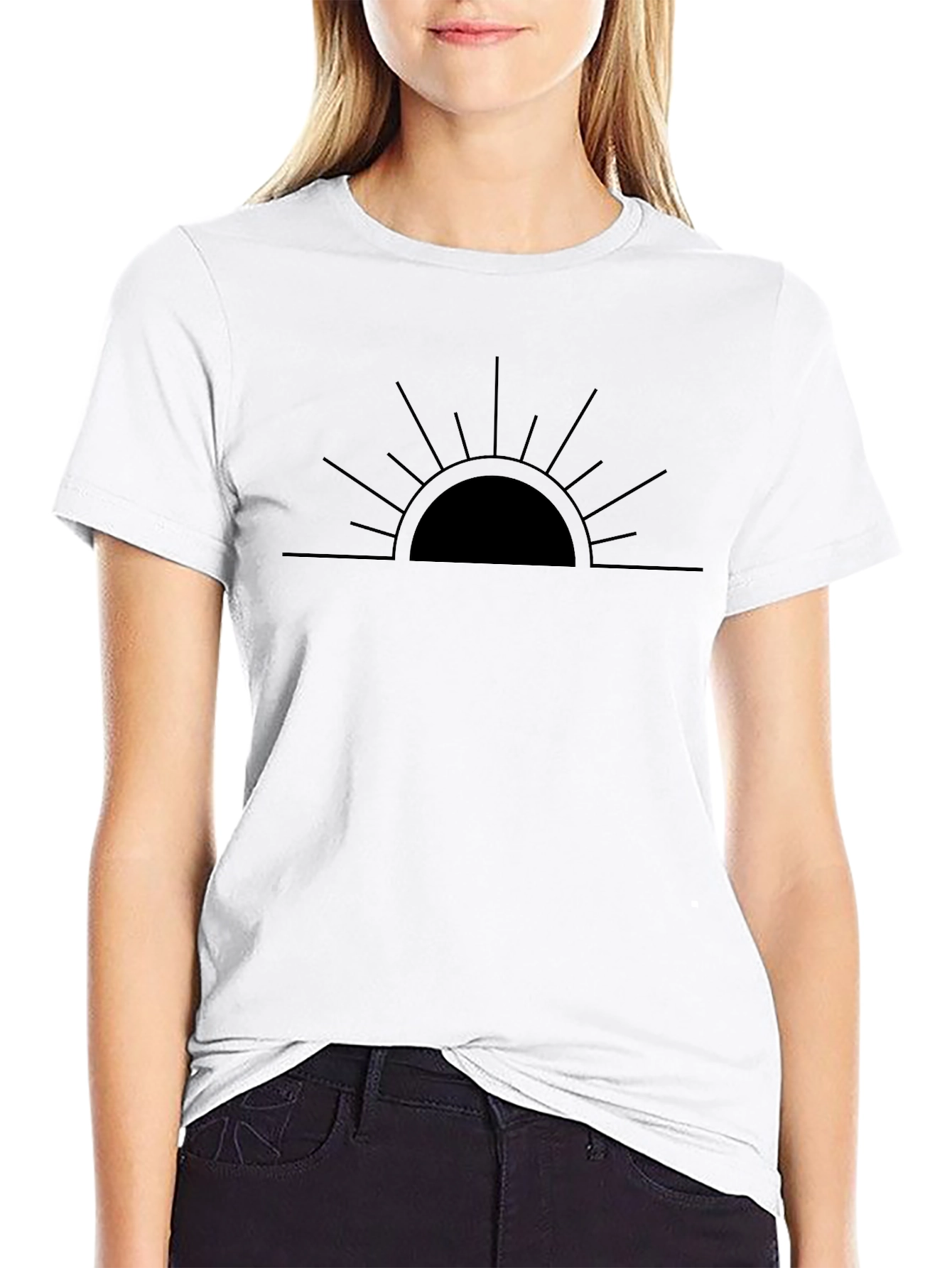 Sunrise Graphic Tee - Minimalist Design