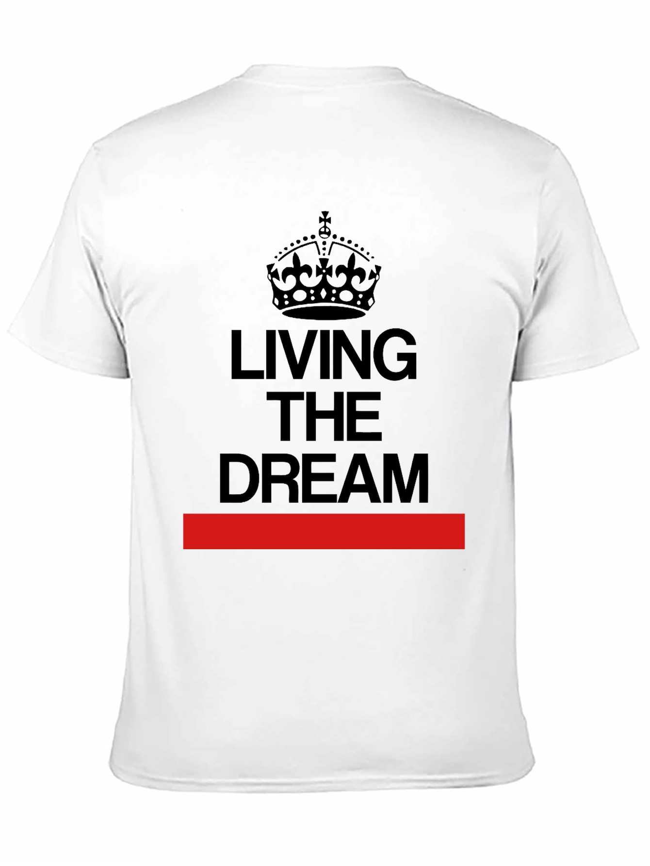 Living The Dream Crown Graphic Black T-Shirt