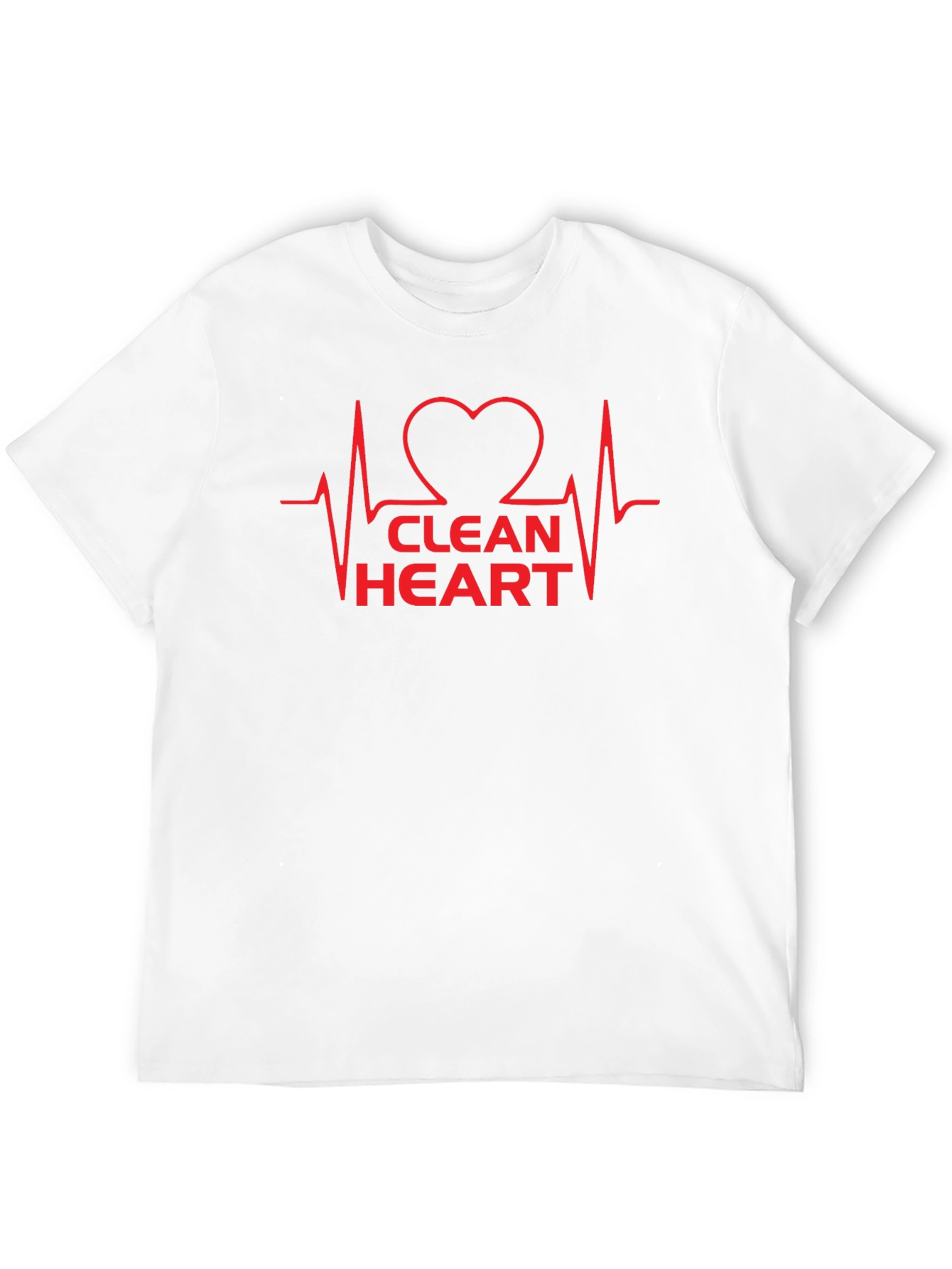 Clean Heart T-Shirt - Red Graphic Tee
