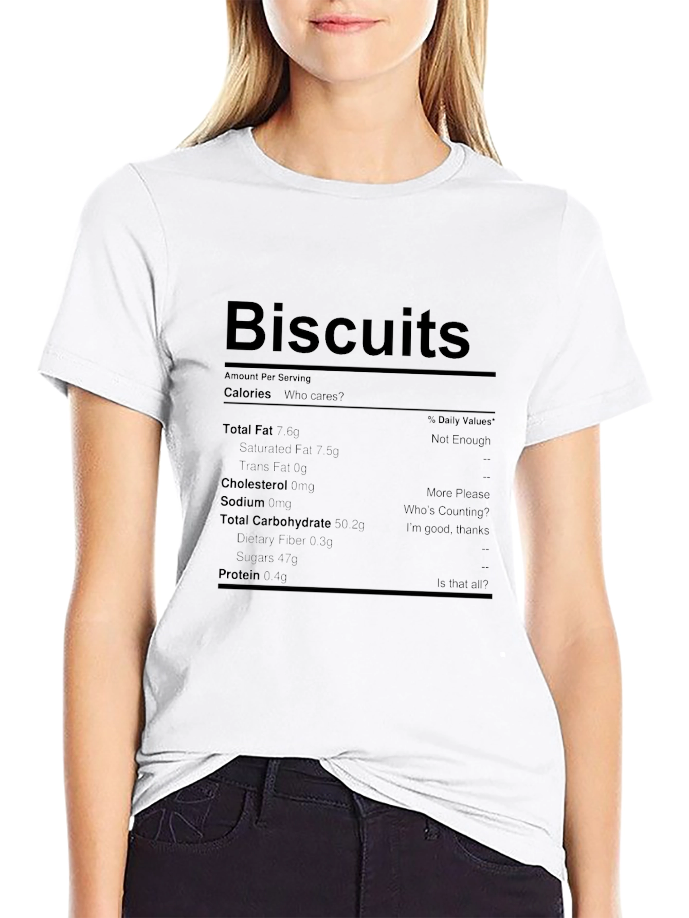 Biscuits Nutrition Facts Novelty T-Shirt