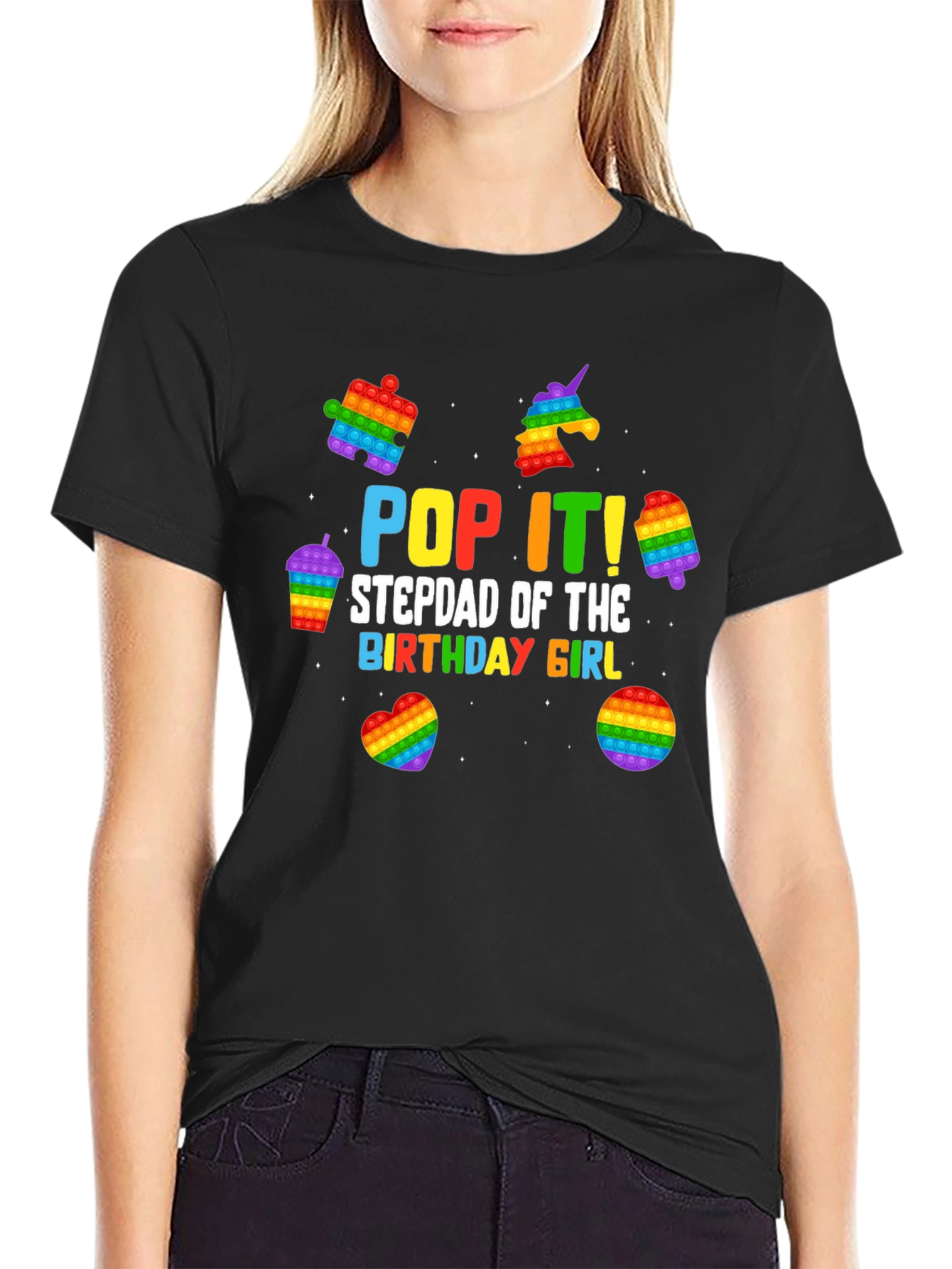 Pop It! Birthday Stepdad T-Shirt