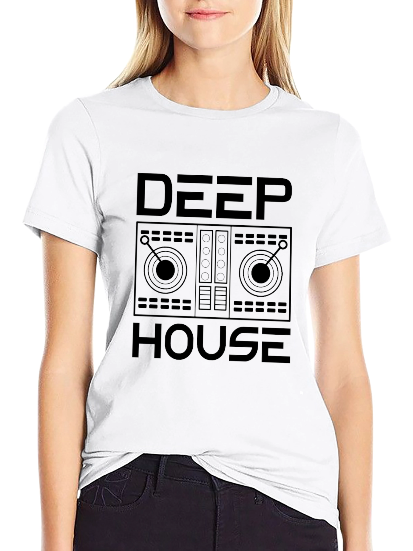 Deep House DJ T-Shirt - Black Music Lover Tee