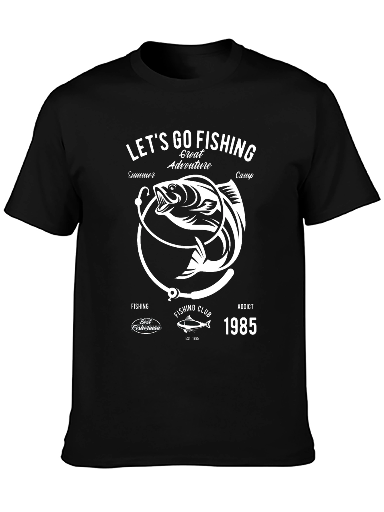 Lets Go Fishing Graphic T-Shirt