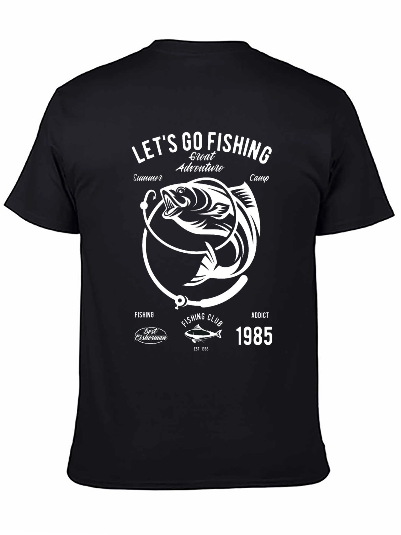 Lets Go Fishing Graphic T-Shirt
