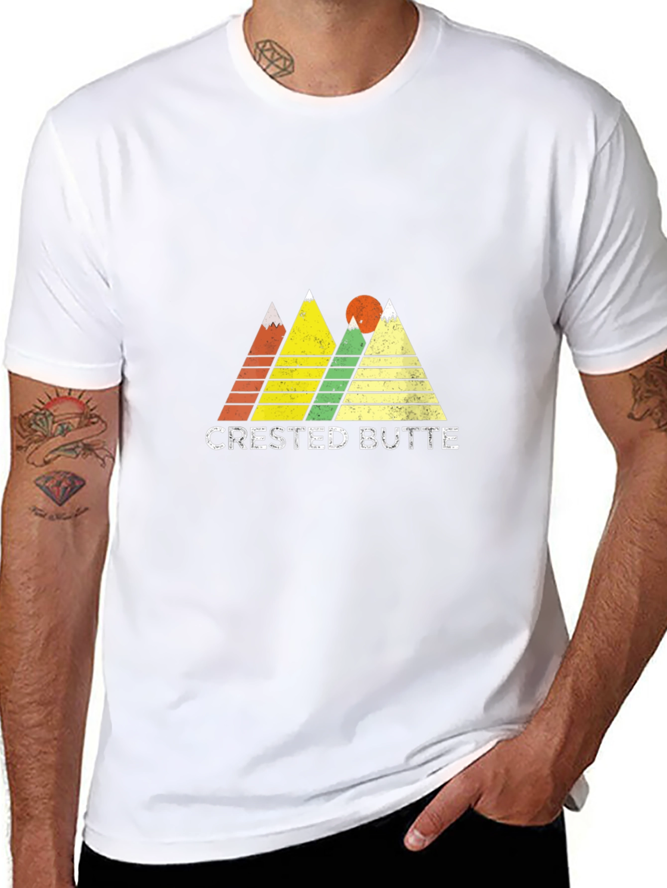 Crested Butte Mountain Graphic Tee - Black