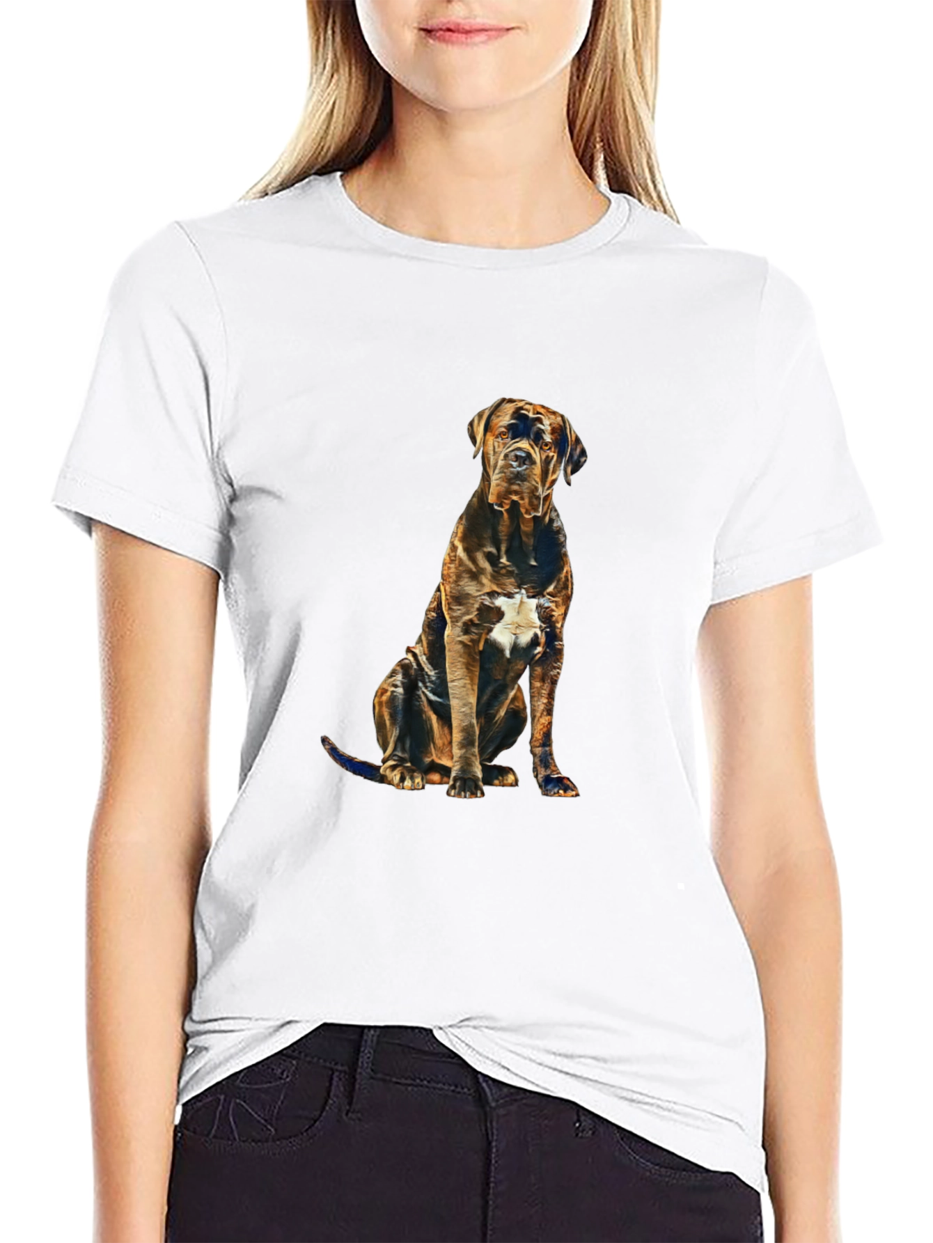 Dog Graphic Black T-Shirt for Men
