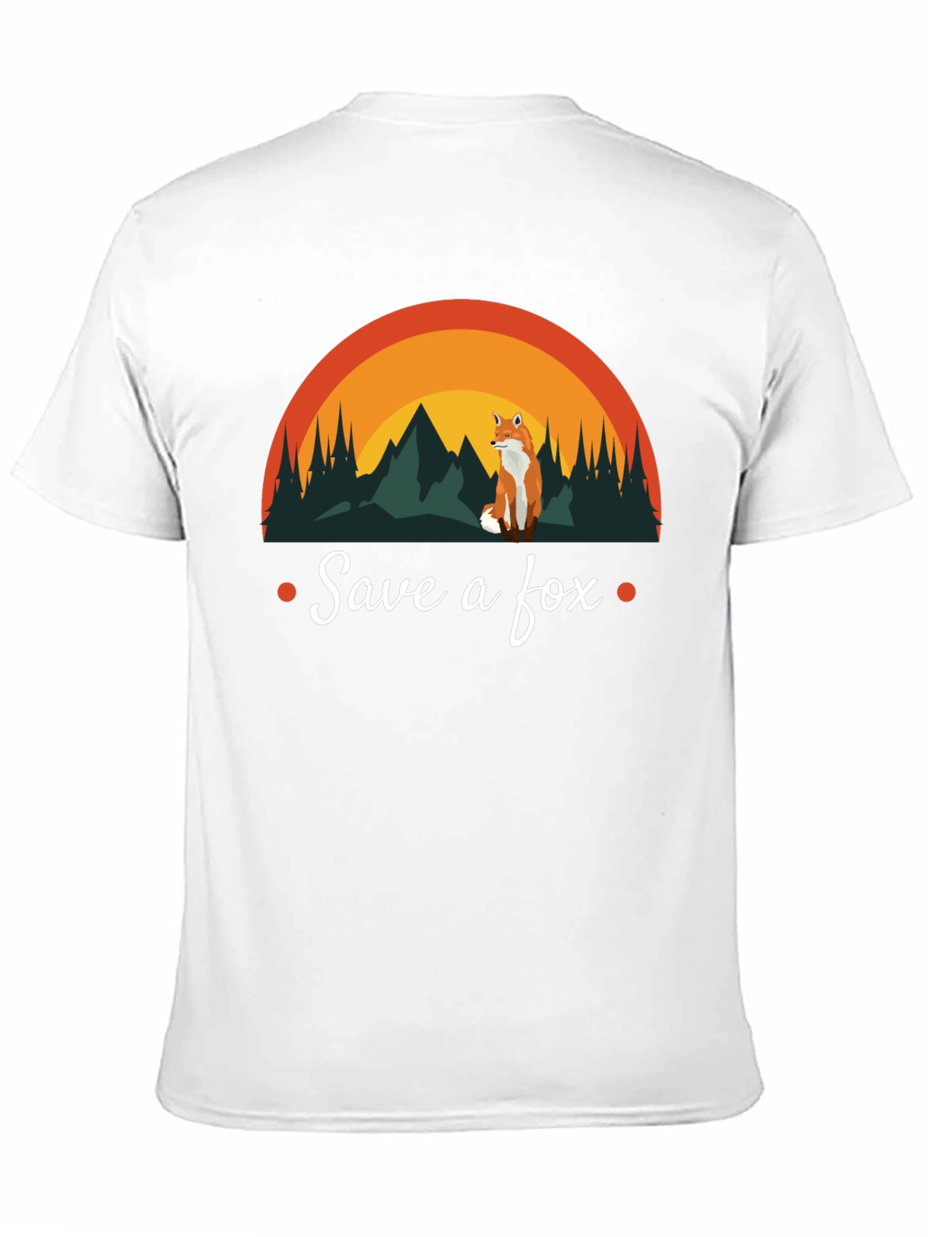 Save a Fox T-Shirt - Nature Design Conservation Tee