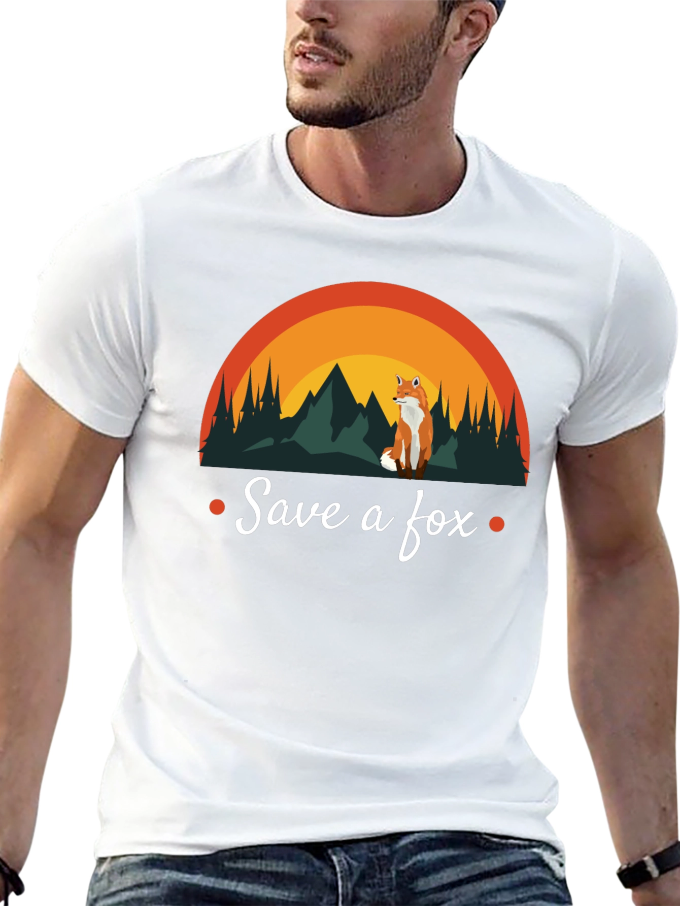 Save a Fox T-Shirt - Nature Design Conservation Tee