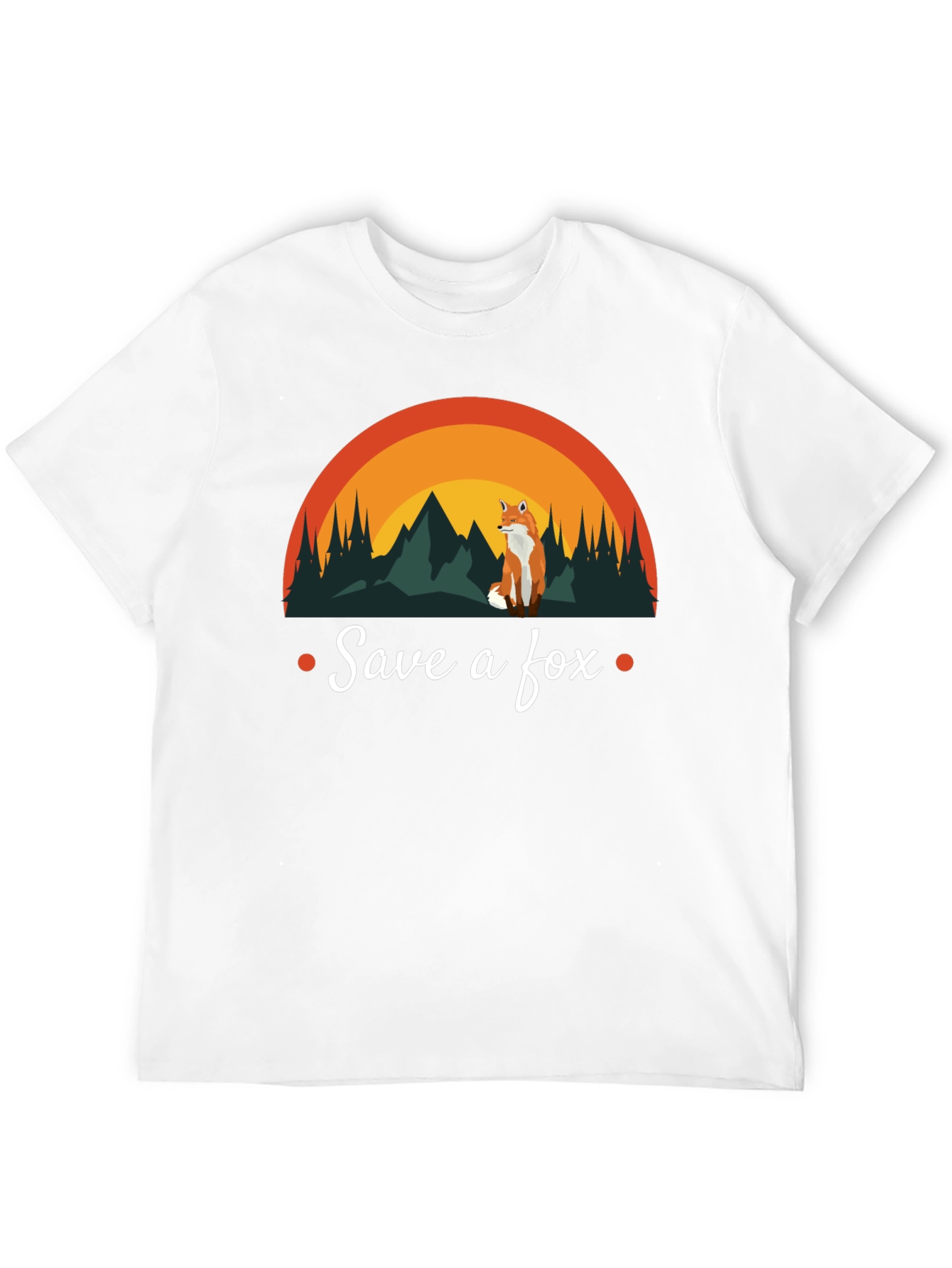 Save a Fox T-Shirt - Nature Design Conservation Tee
