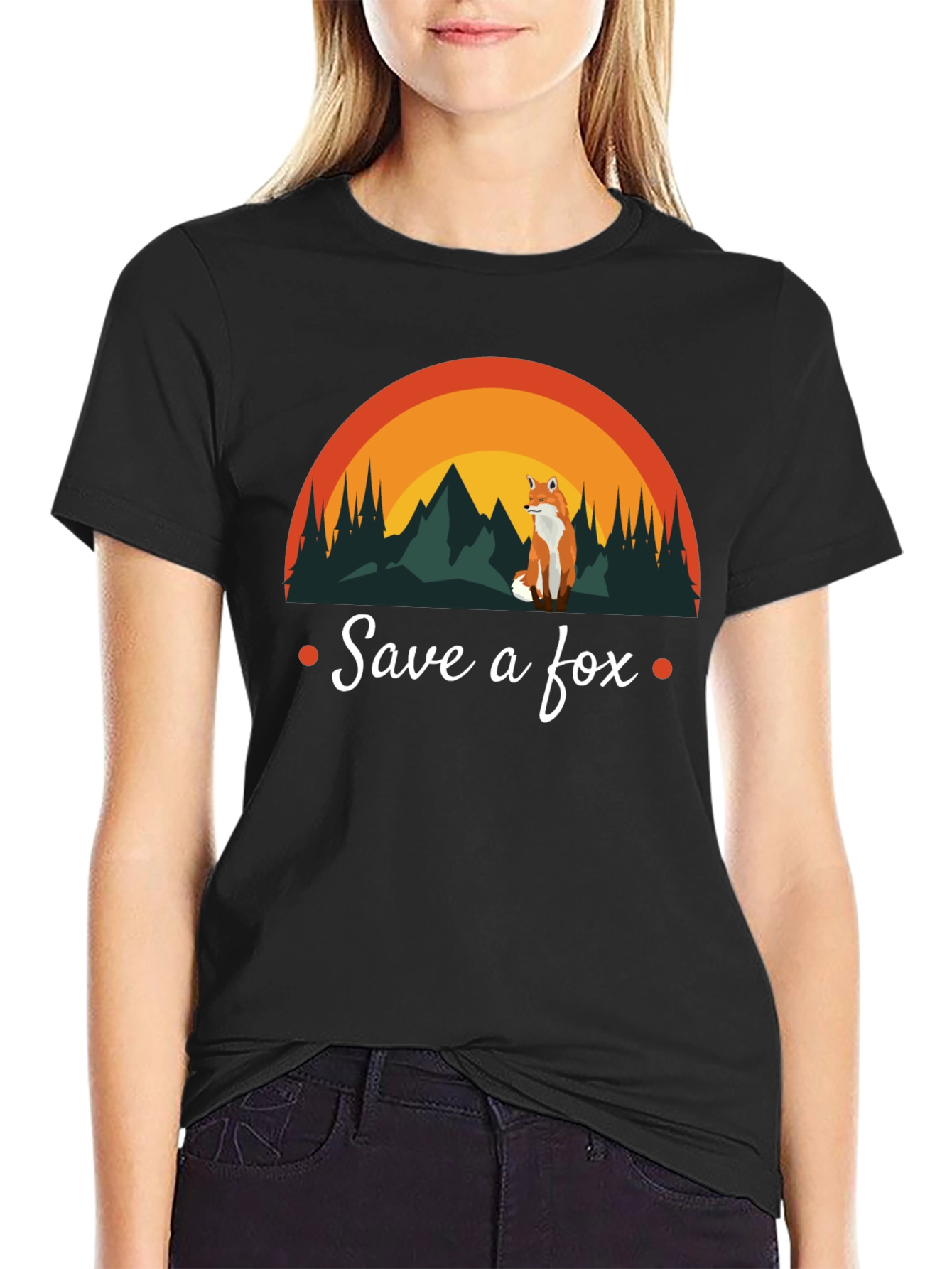Save a Fox T-Shirt - Nature Design Conservation Tee