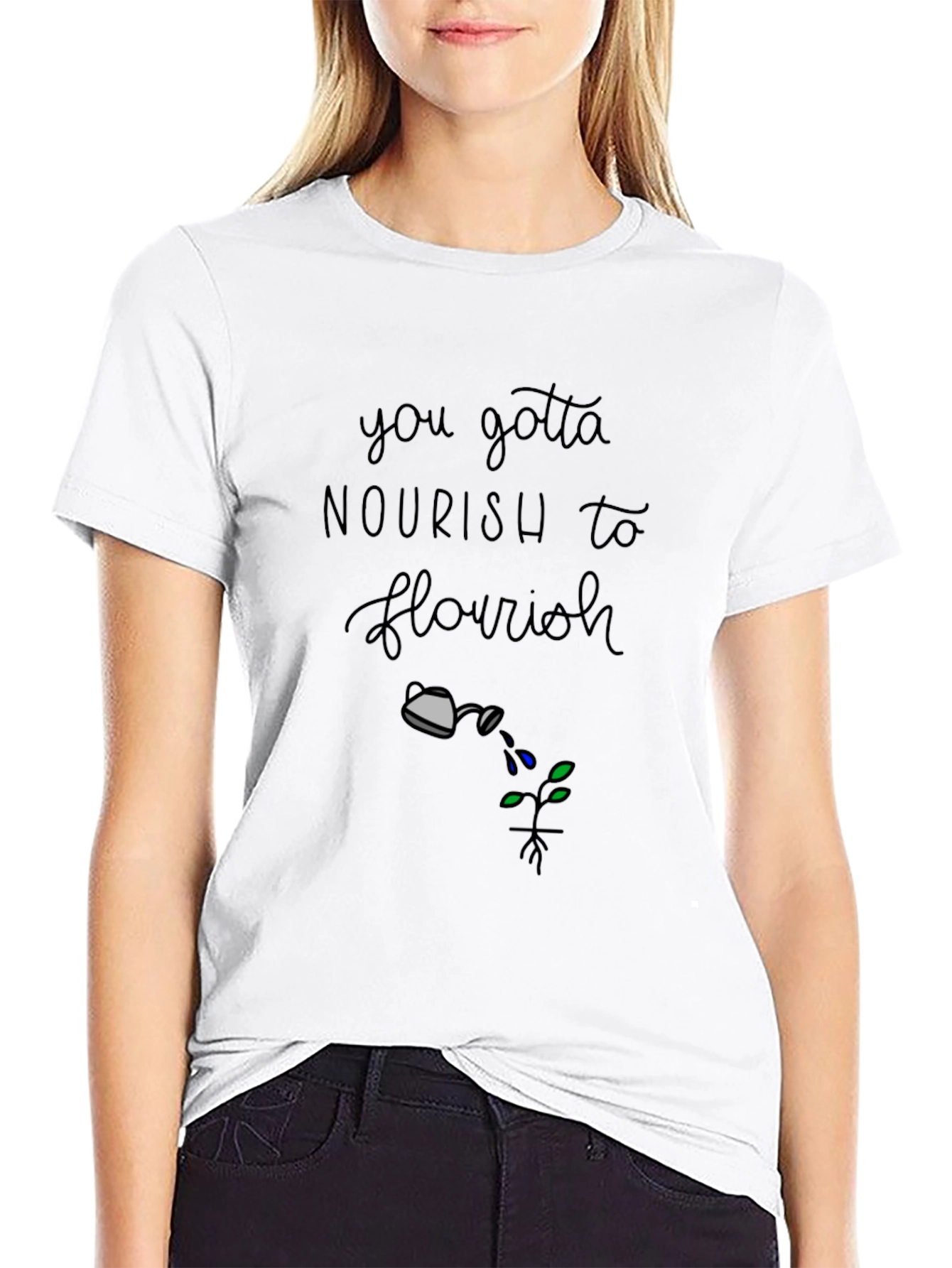 Nourish to Flourish Graphic T-Shirt