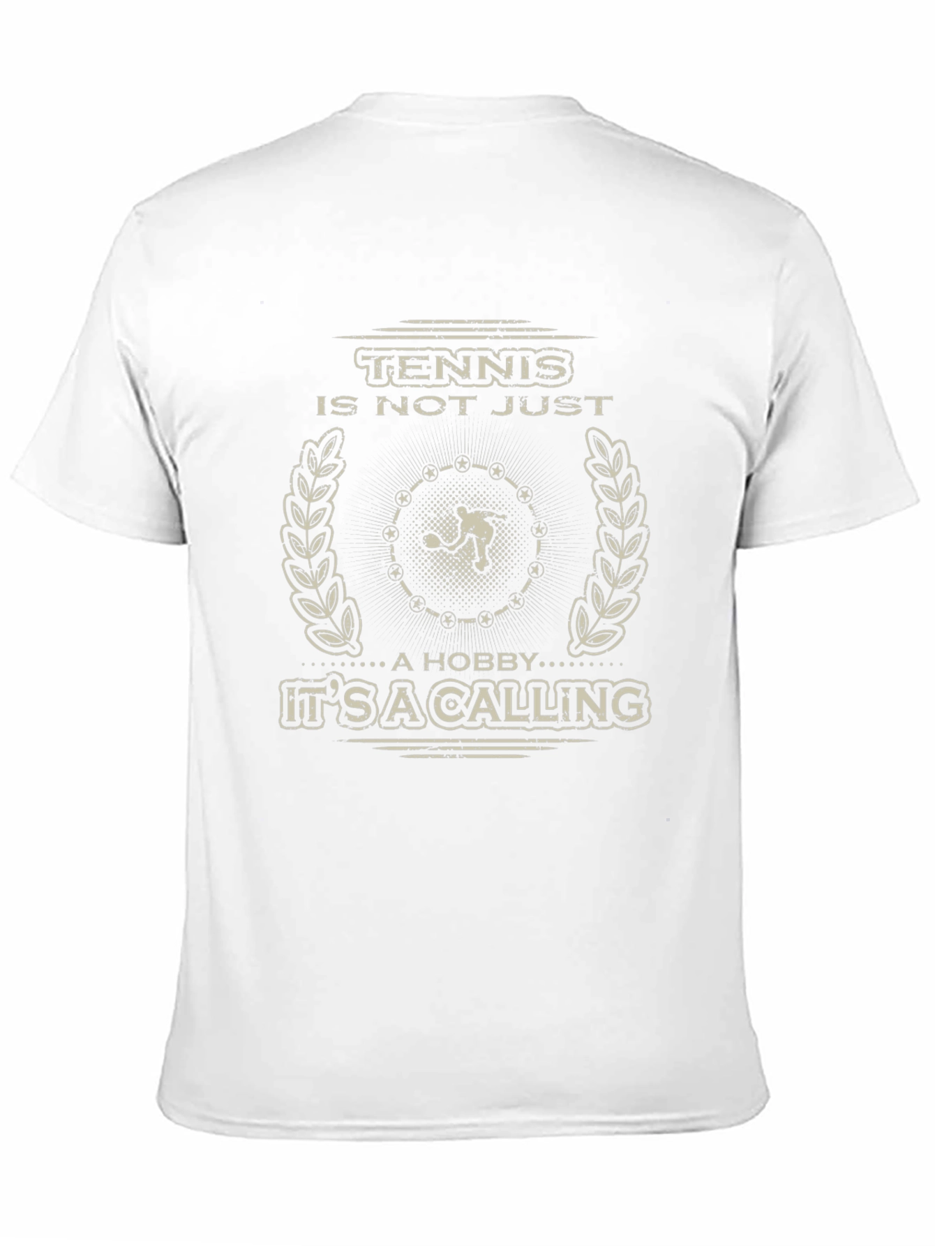 Tennis Is Not Just A Hobby Mens Black T-Shirt