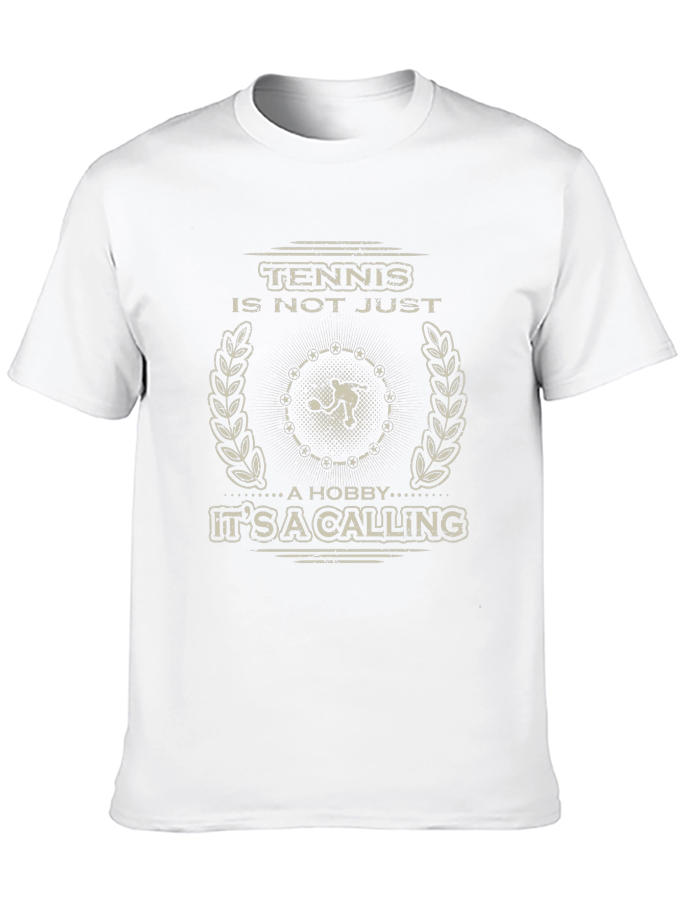 Tennis Is Not Just A Hobby Mens Black T-Shirt