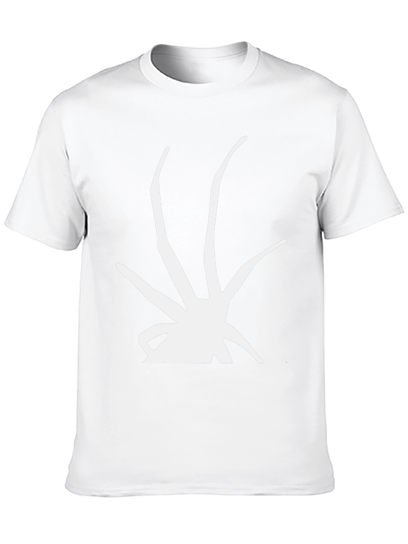 Abstract Graphic Print T-Shirt - Casual Black Tee