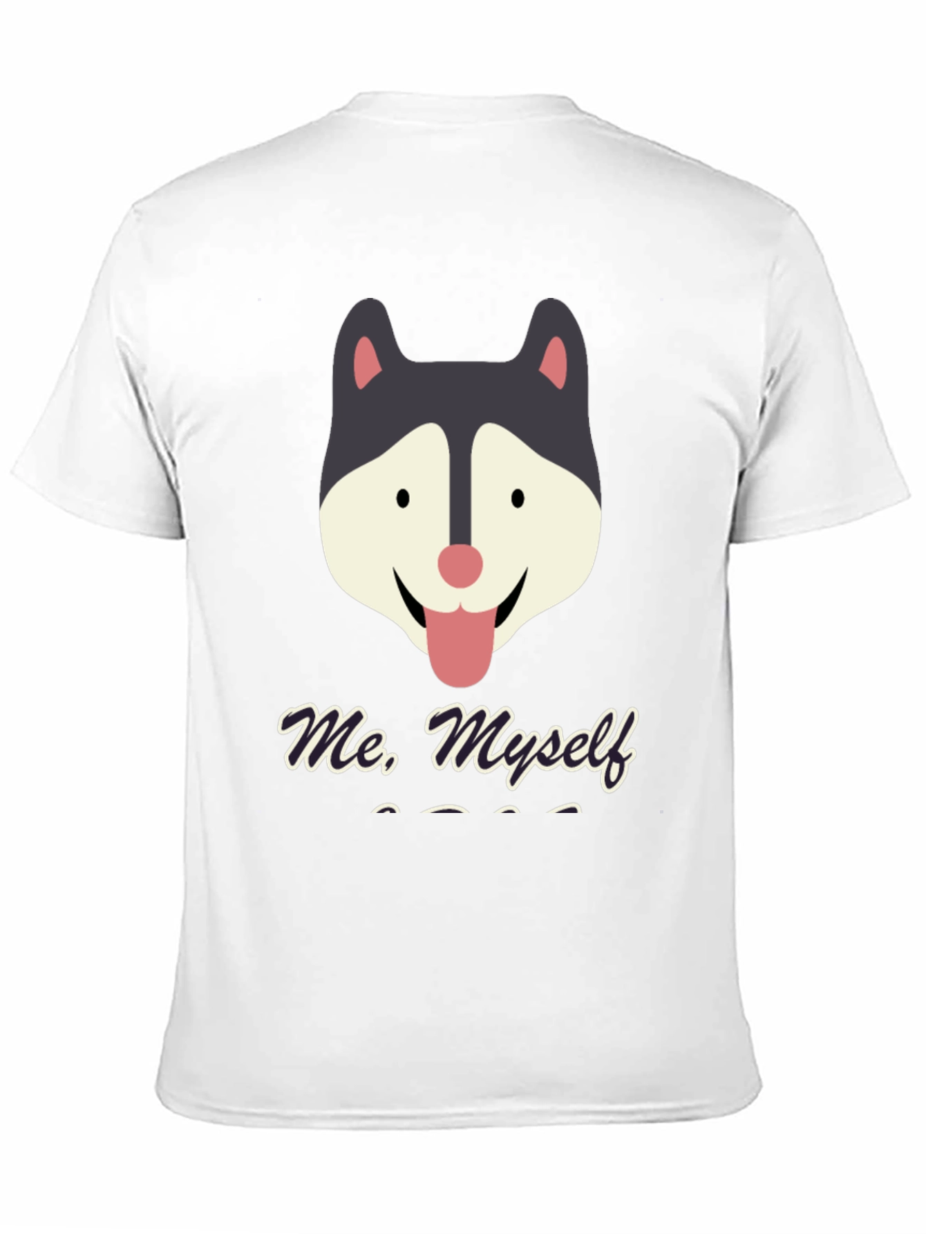 Husky Dog Graphic Print Mens T-Shirt
