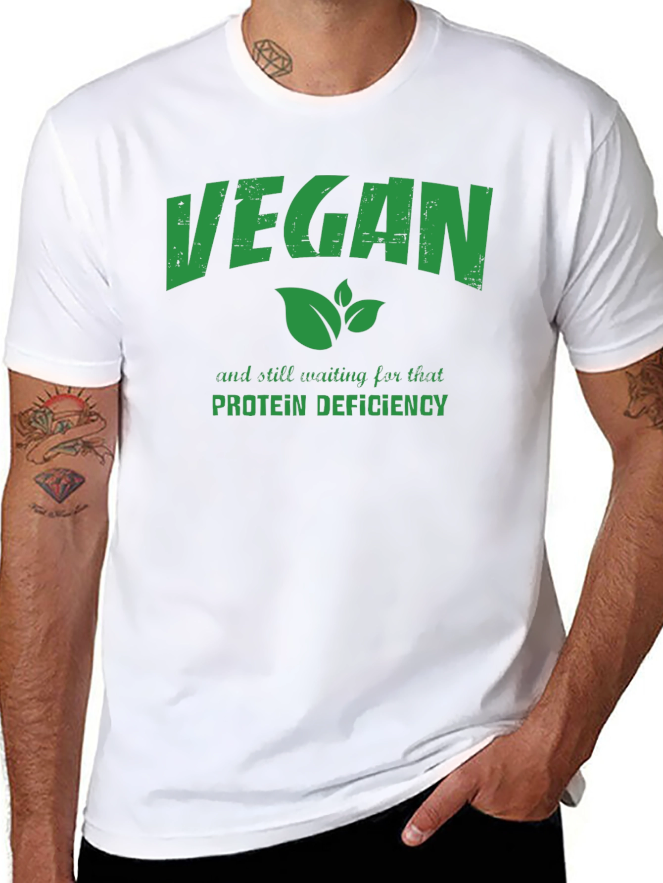 Vegan Protein Deficiency T-Shirt Funny Vegan Gift