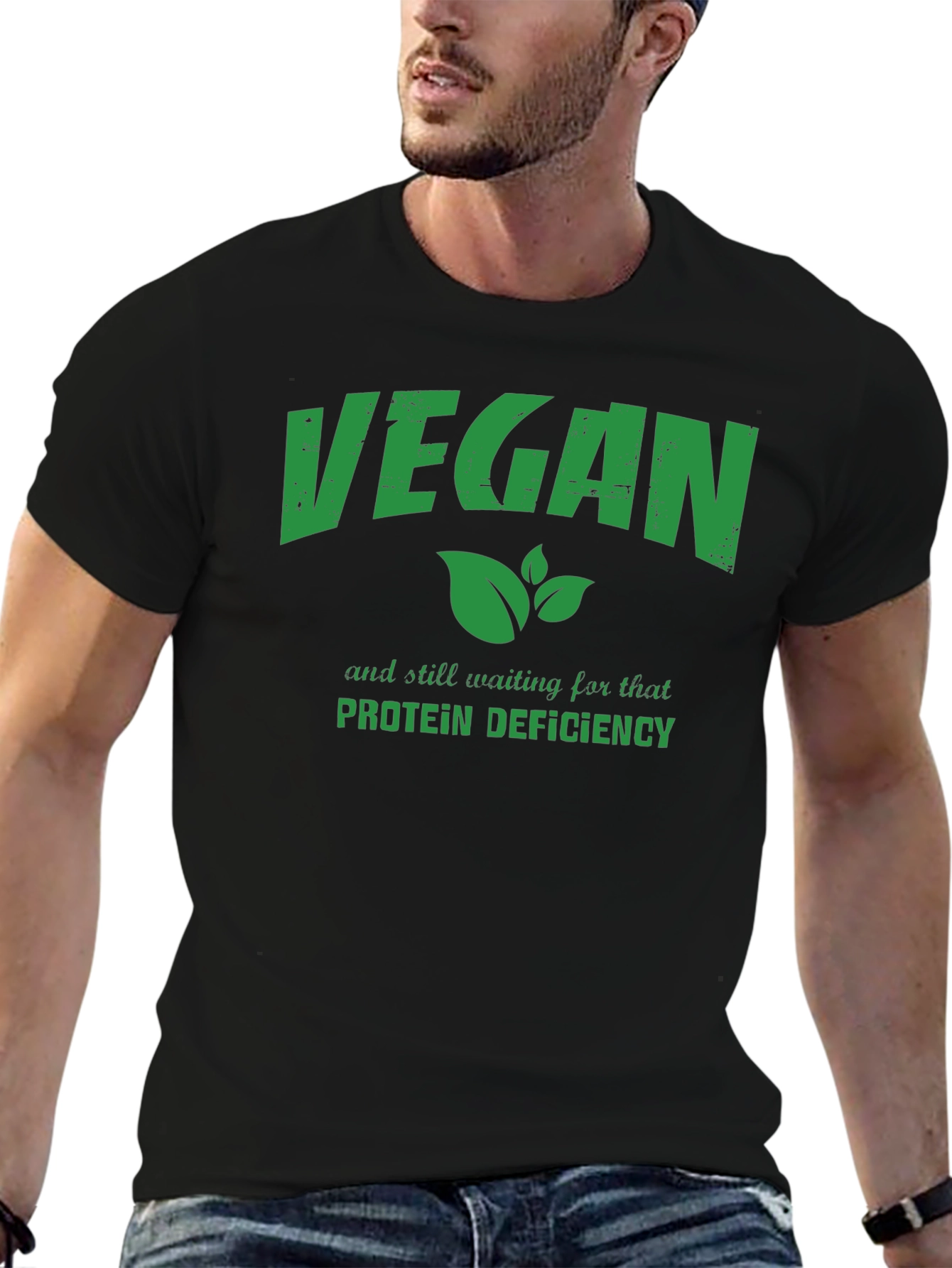 Vegan Protein Deficiency T-Shirt Funny Vegan Gift