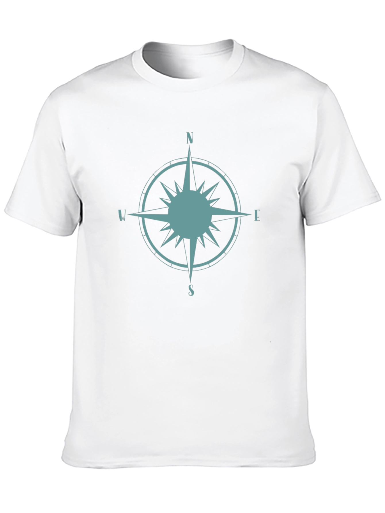 Compass Rose Graphic Tee - Stylish Black T-Shirt