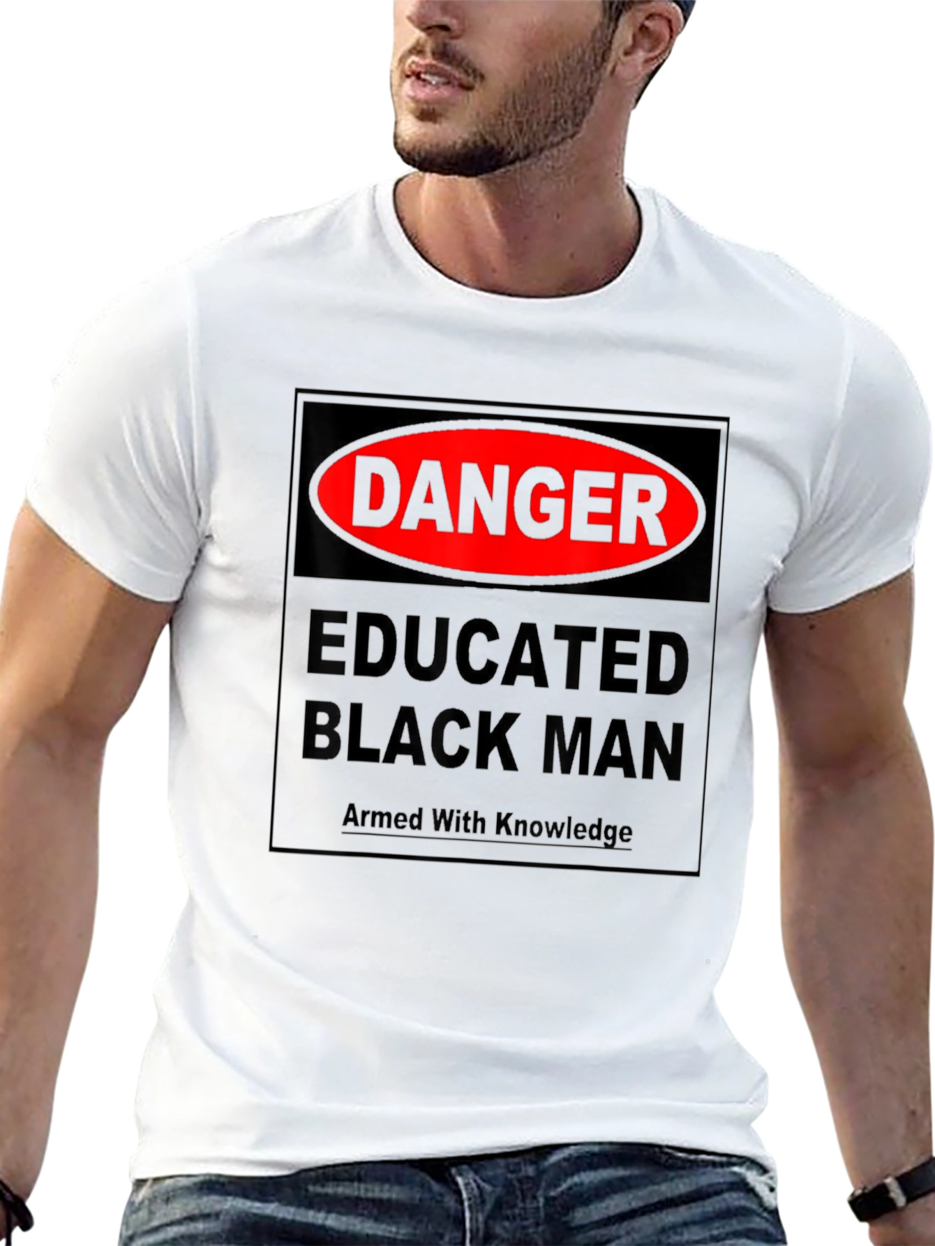 Danger Educated Black Man Armed With Knowledge T-Shirt