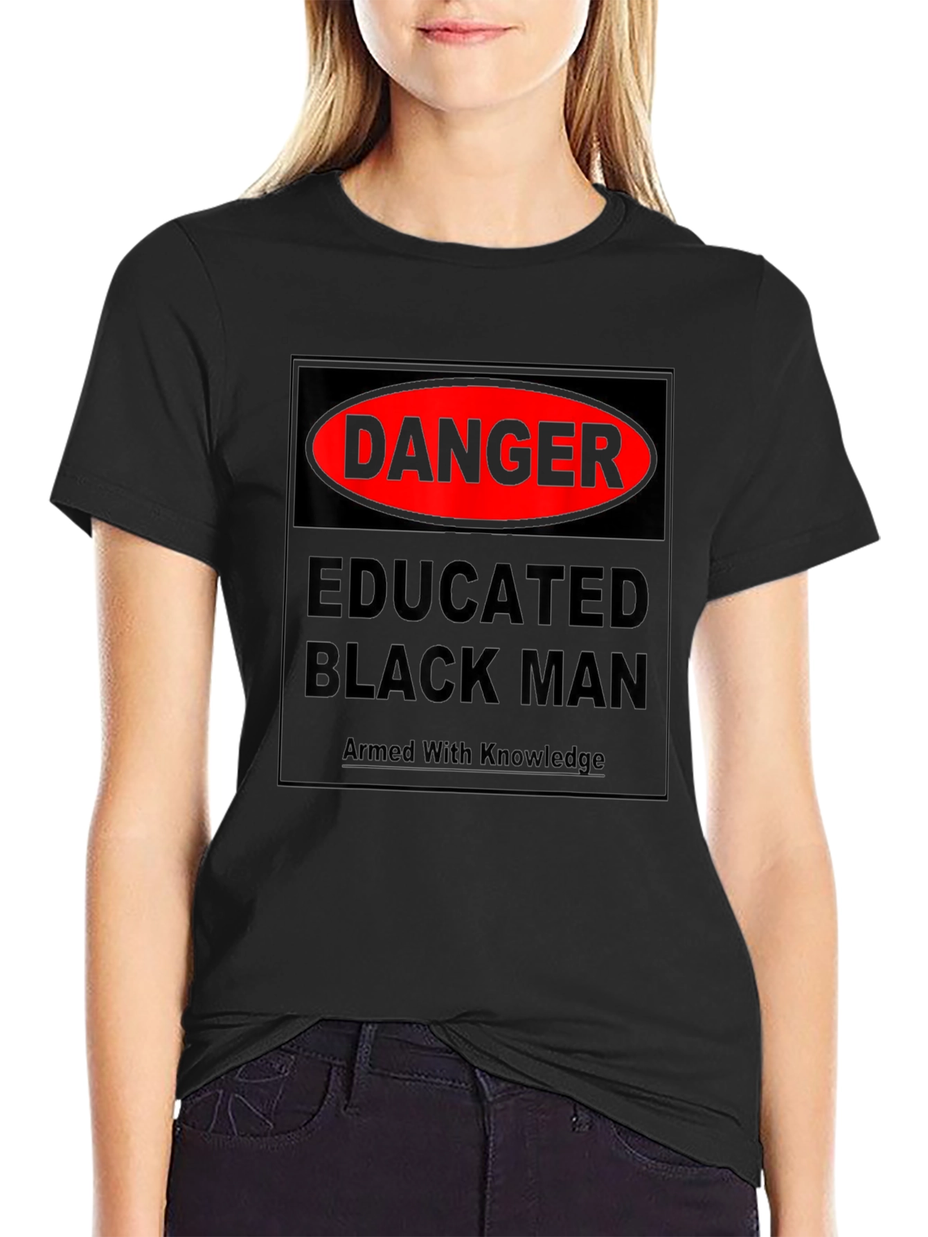 Danger Educated Black Man Armed With Knowledge T-Shirt