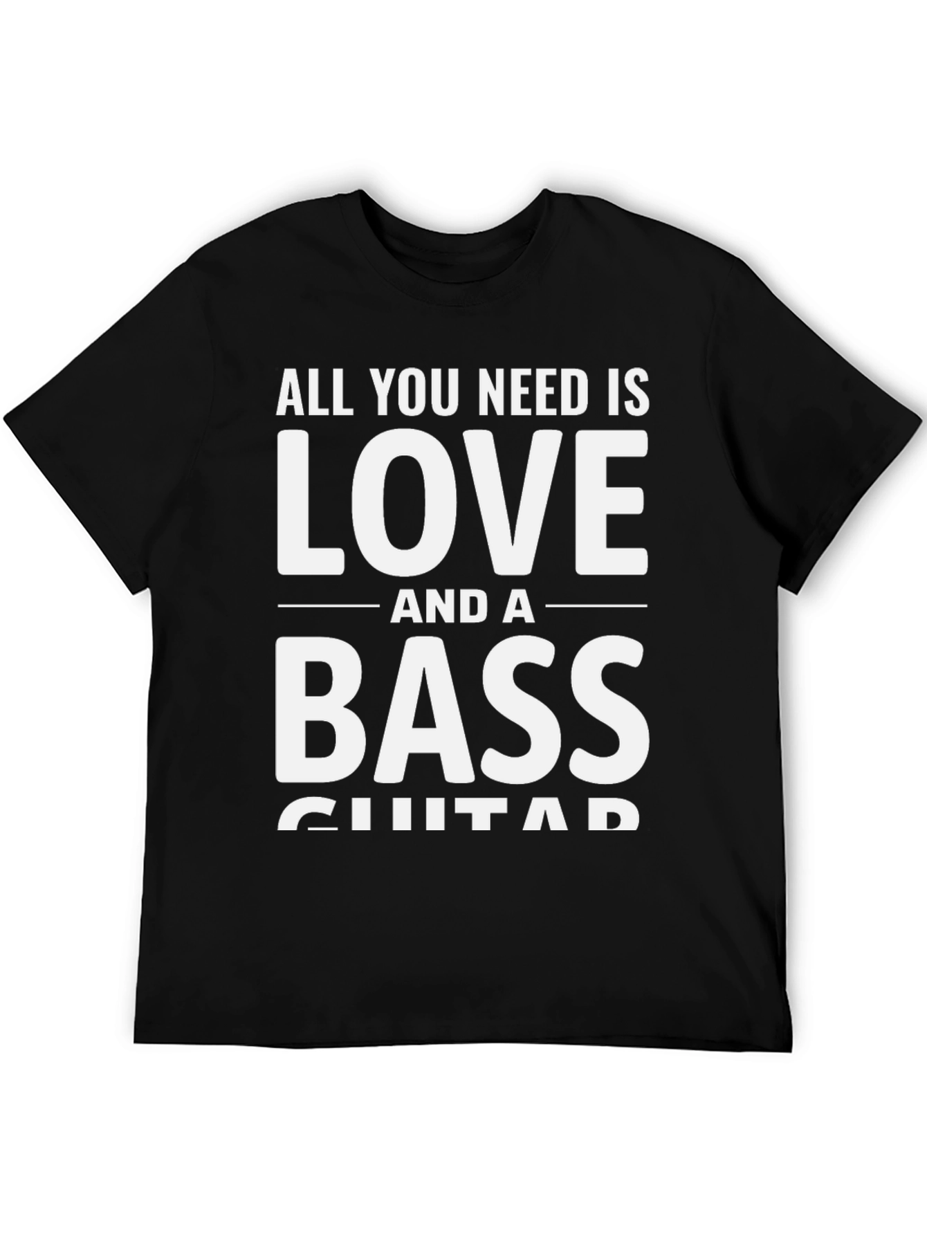 Bass Guitar Love Graphic Tee